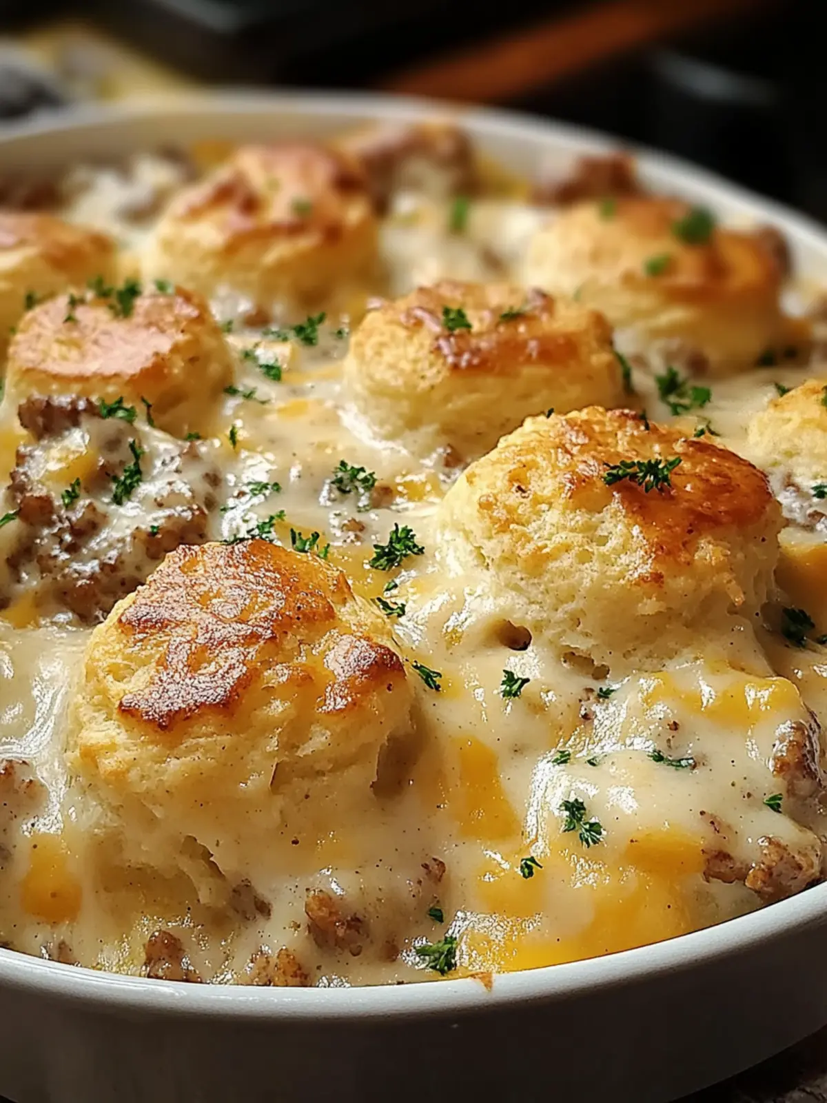 Savory Hashbrown Gravy Biscuit Bake for Cozy Family Mornings 3 Hashbrown Gravy Biscuit Bake