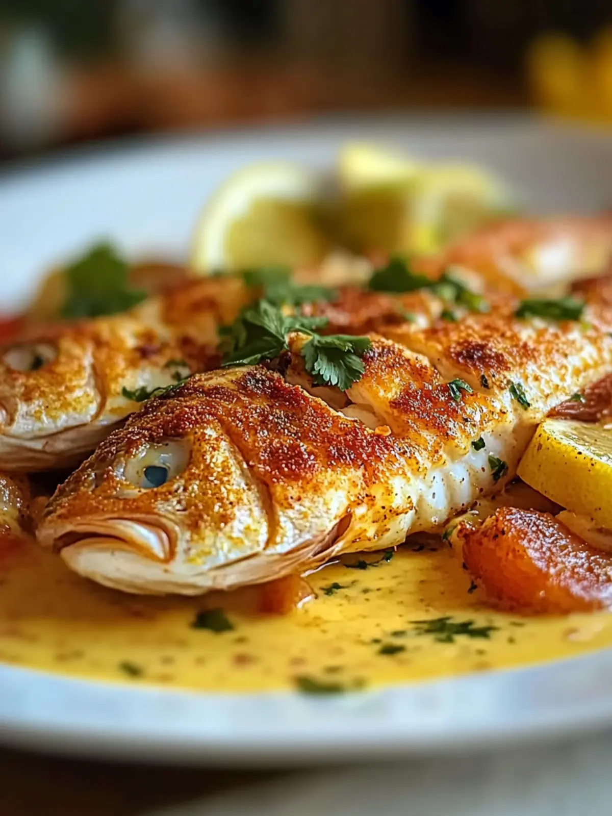 Irresistible Red Snapper with Creamy Creole Sauce in 40 Min 2 Red Snapper with Creamy Creole Sauce
