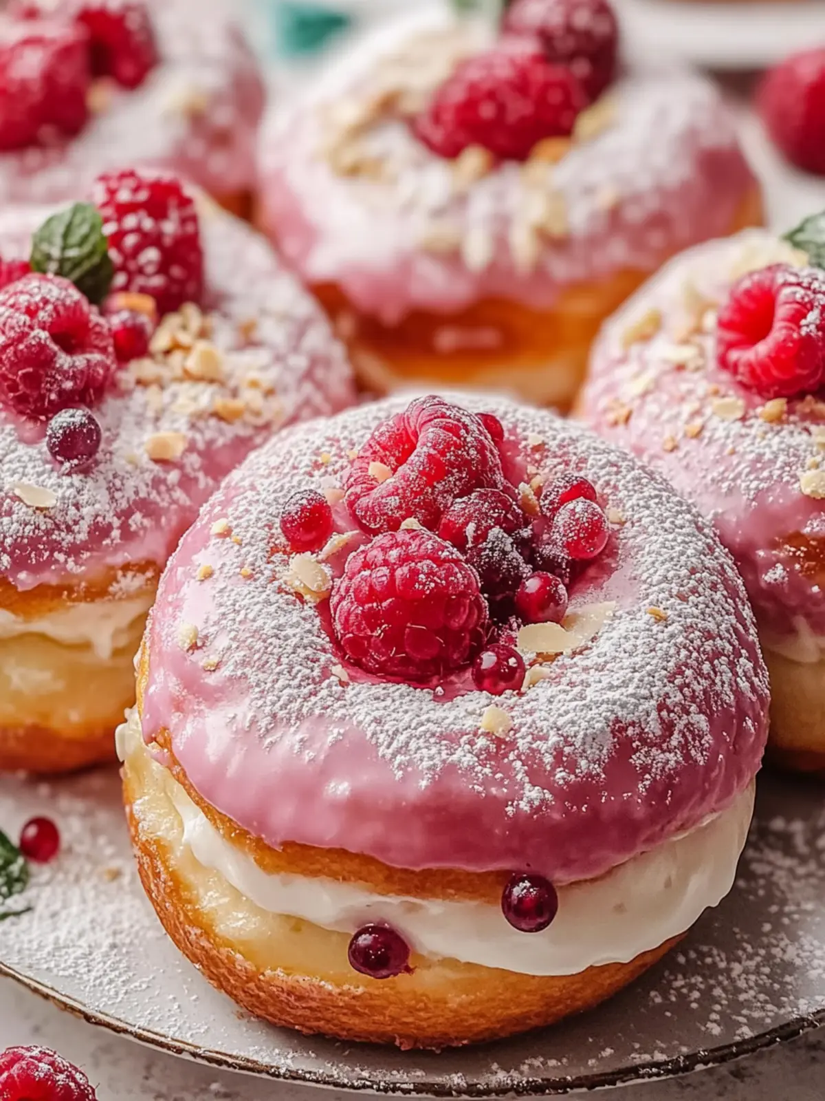 Raspberry Cheesecake Donuts: Homemade Bliss in Every Bite 2 Raspberry Cheesecake Donuts