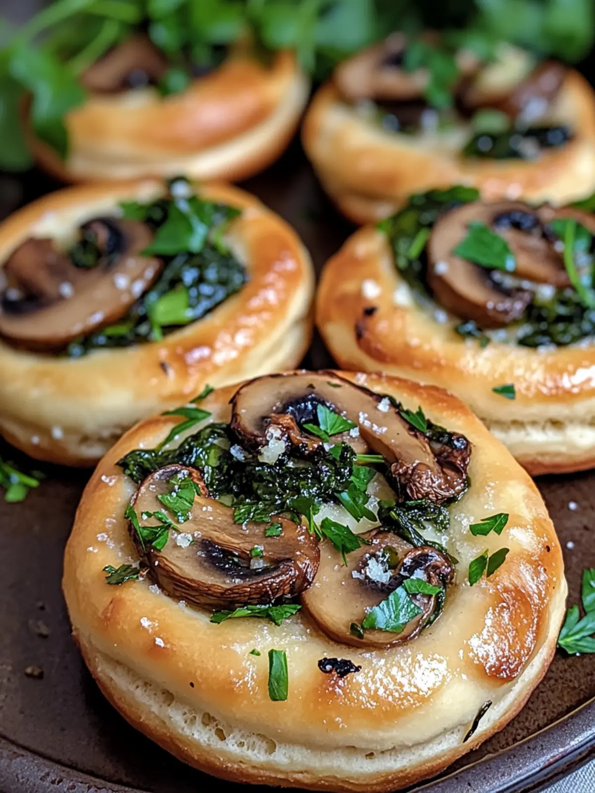 Air Fryer Donuts Biscuits with Spinach and Mushrooms Bliss 4 air fryer donuts biscuits with Spinach and Mushrooms