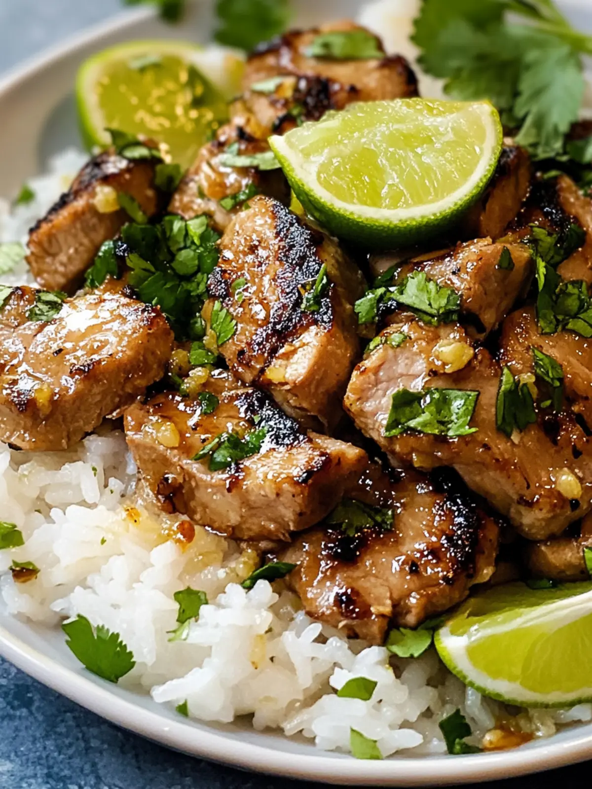 Ginger Lime Pork with Coconut Rice: Your Tropical Dinner Escape 2 Ginger Lime Pork with Coconut Rice