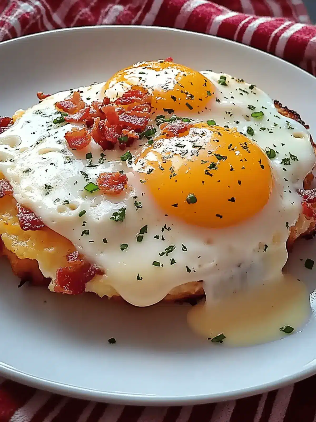 Egg Topped Hash Browns with Bacon Gravy Recipe You ll Love 3 Egg Topped Hash Browns with Bacon Gravy Recipe
