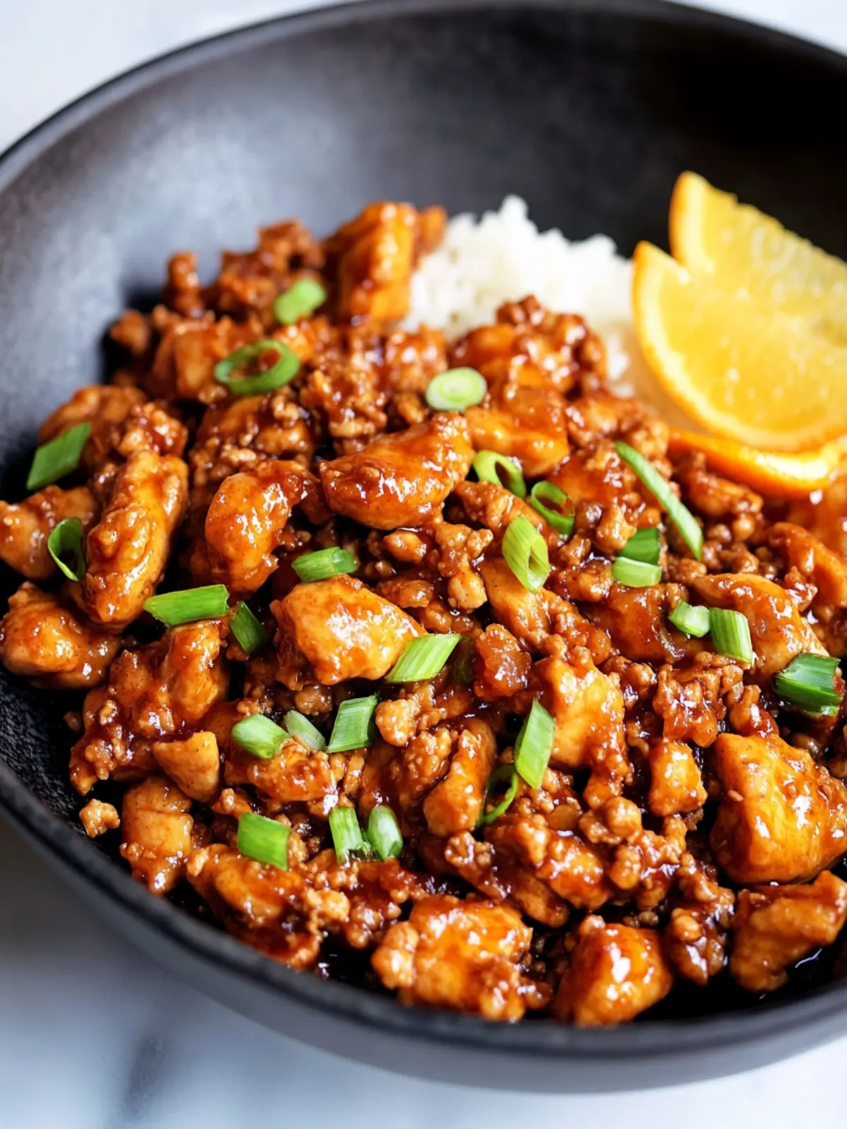 Quick Sticky Ground Orange Chicken That's Healthy and Delicious 4 Sticky Ground Orange Chicken
