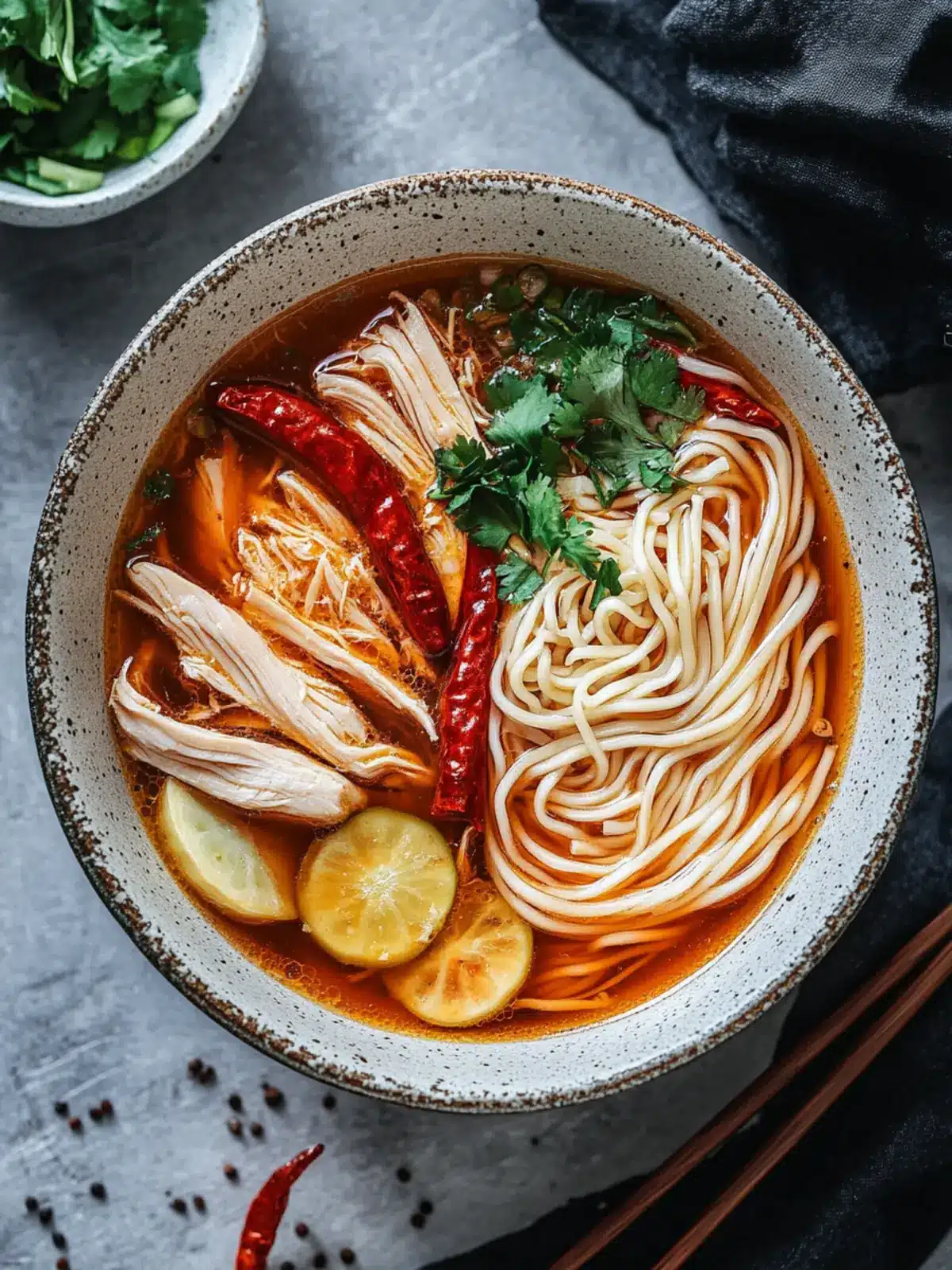 Savor Warmth: Chinese Spicy Chicken Noodle Soup Recipe 3 Chinese Spicy Chicken Noodle Soup