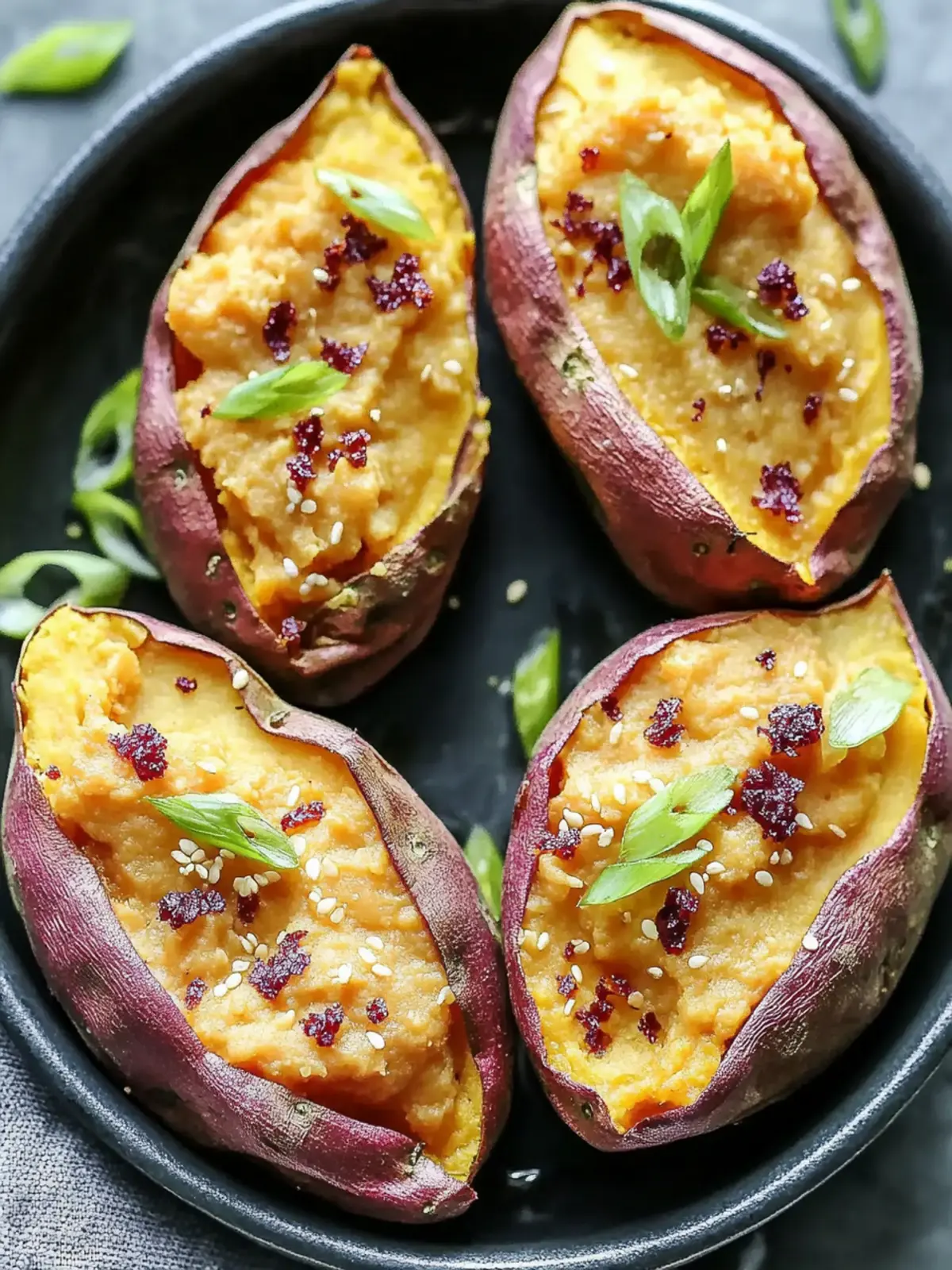 Roasted Japanese Sweet Potatoes with Miso Butter Bliss 2 Roasted Japanese Sweet Potatoes with Miso Butter