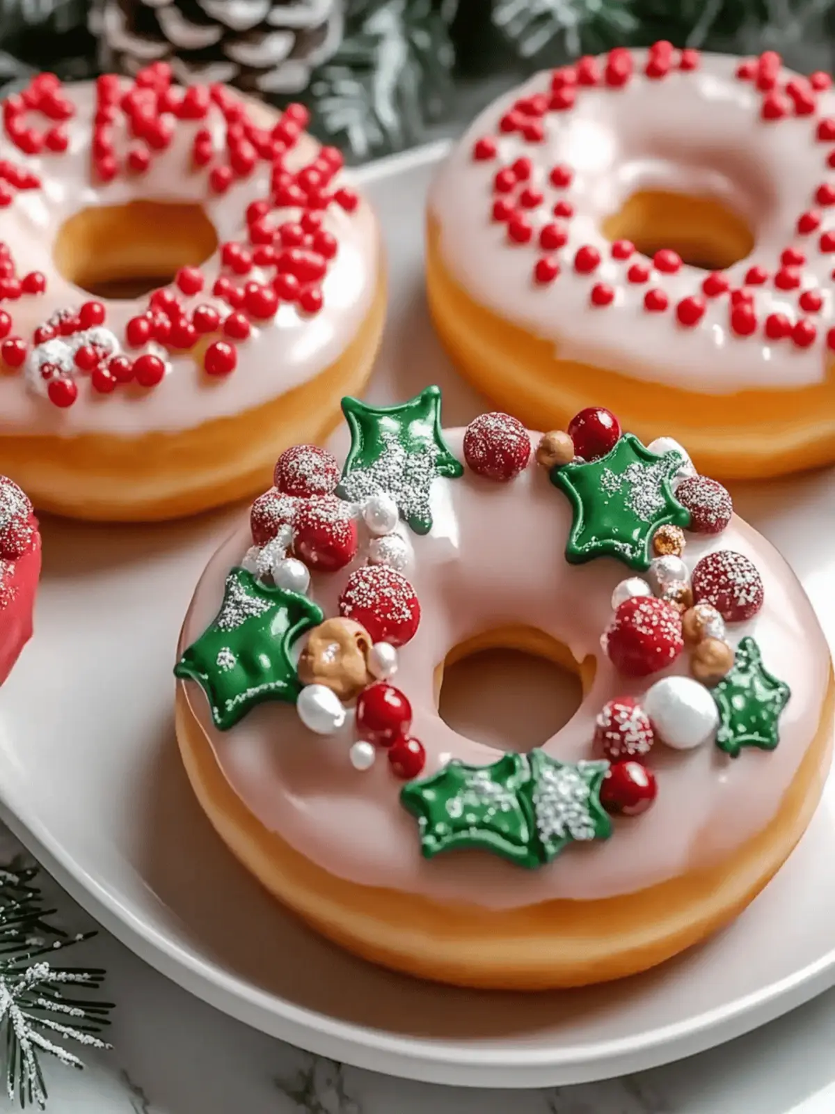 Delicious Vegan Christmas Wreath Doughnuts for Joyful Celebrations 2 Delicious Vegan Christmas Wreath Doughnuts for Festive Cheer