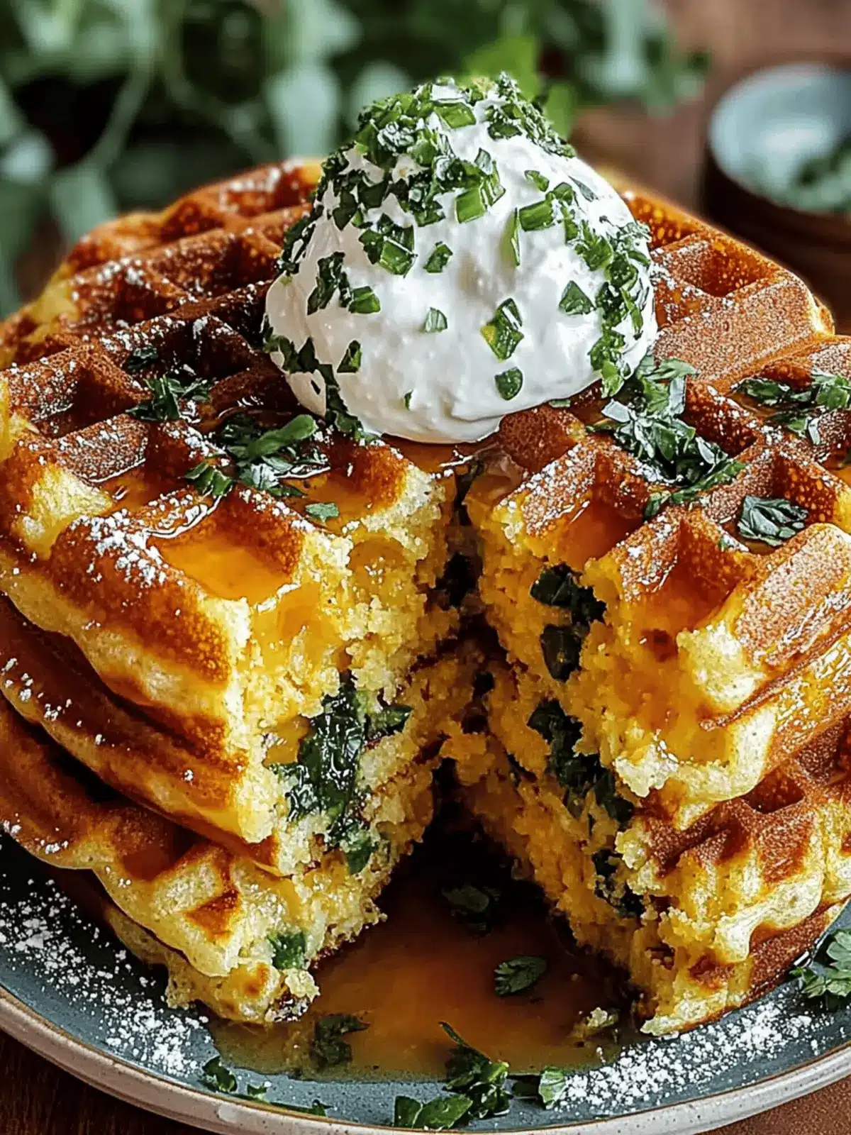 Cheddar Jalape o Cornbread Waffles for Bold Breakfast Bliss 2 Cheddar Jalape o Cornbread Waffles