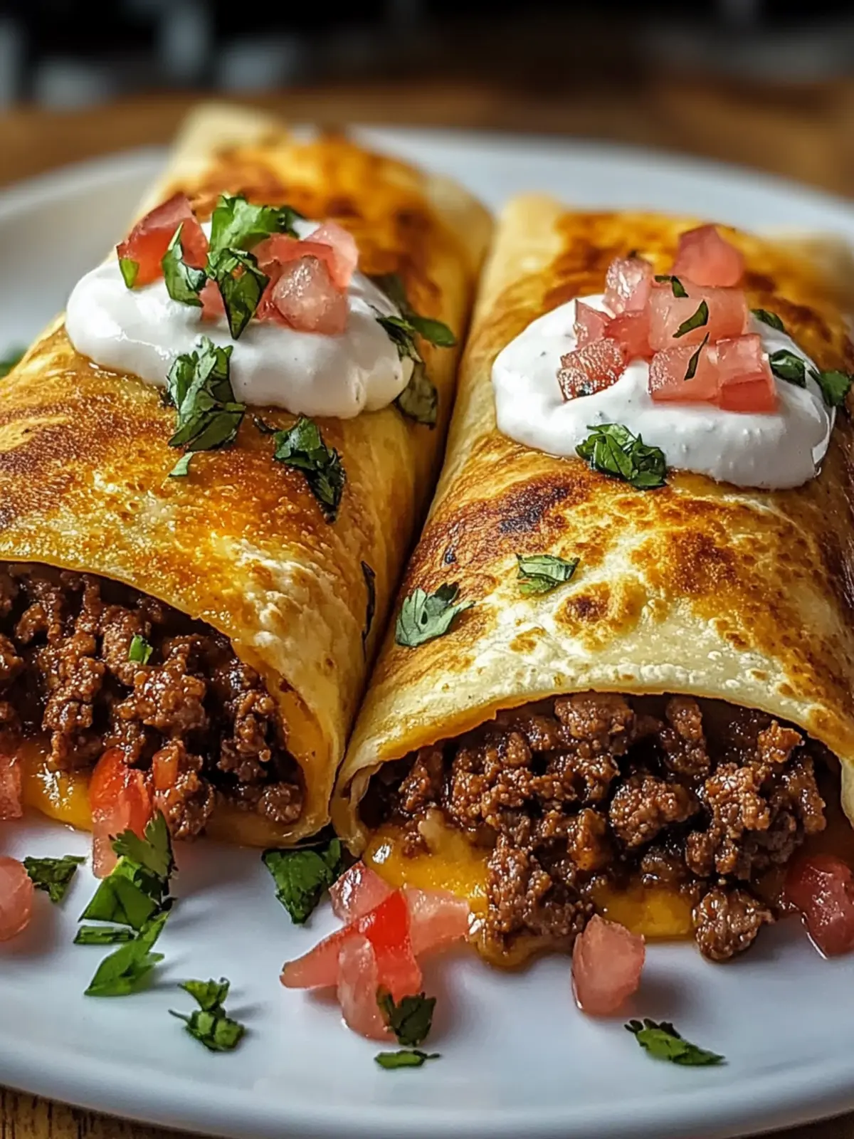 Savor Beef and Cheese Chimichangas in Just 35 Minutes 3 Beef and Cheese Chimichangas