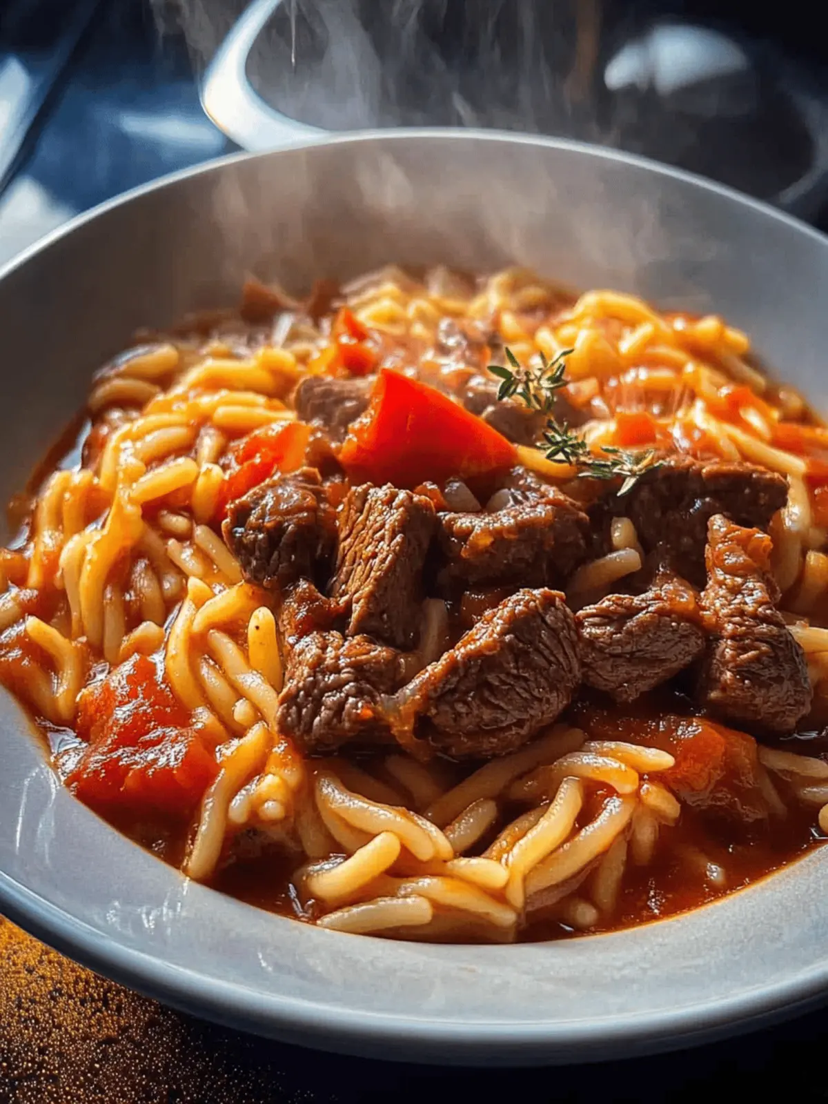 Savory 500g Beef Giouvetsi - Comfort Food in One Pot 2 500g Beef Giouvetsi