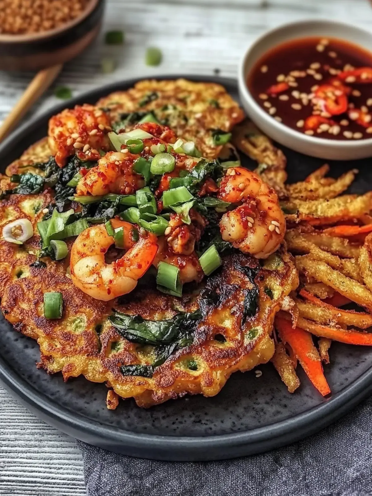 Spicy Korean Seafood Pancake: A Crispy Must-Try Delight 2 Spicy Korean Seafood Pancake
