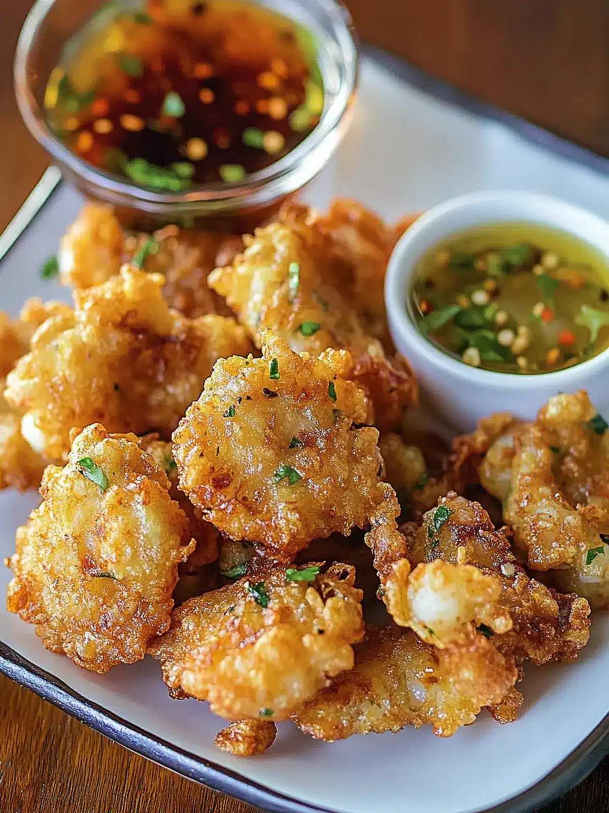 Crispy Vietnamese Style Shrimp Fritters with Zesty Nuoc Cham 4 Vietnamese Style Shrimp Fritters with Nuoc Cham Dipping Sauce