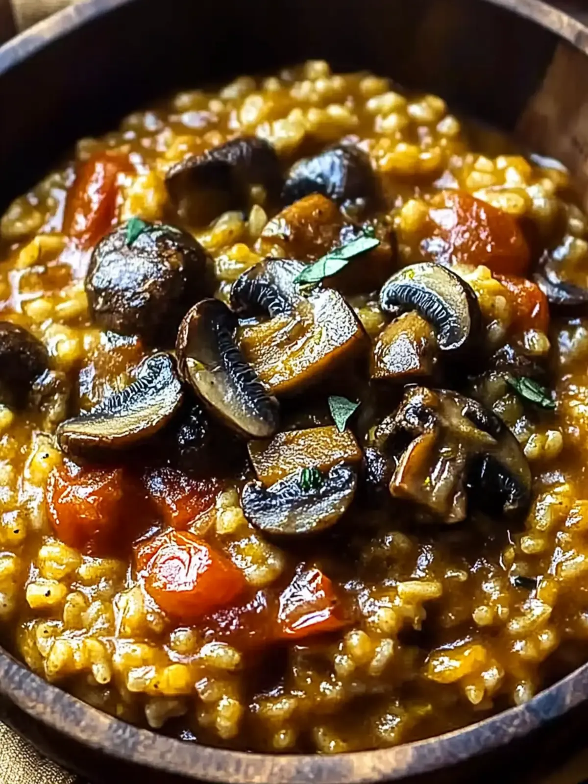 Creamy Lemon Tomato Risotto with Mushrooms - Comfort in a Bowl 2 Creamy Lemon Tomato Risotto with Mushrooms
