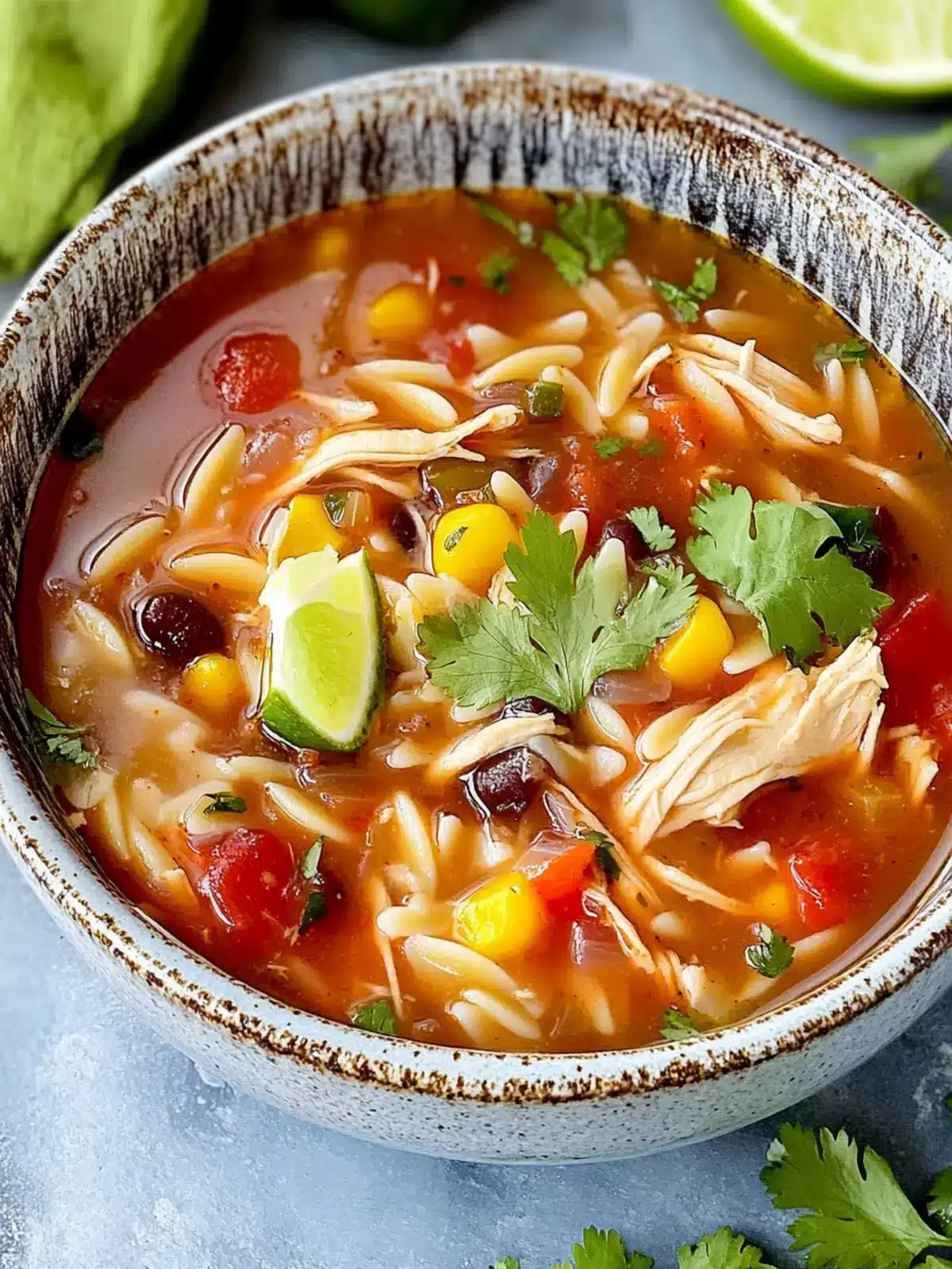 Irresistible Spicy Mexican Chicken Orzo Soup You'll Love 3 Spicy Mexican Chicken Orzo Soup