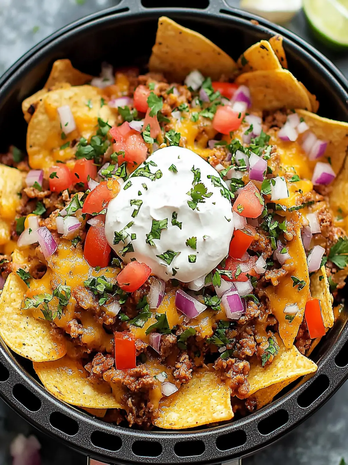 Crispy Air Fryer Nachos Recipe with Tangy Pickled Jalape os 2 Air Fryer Nachos Recipe