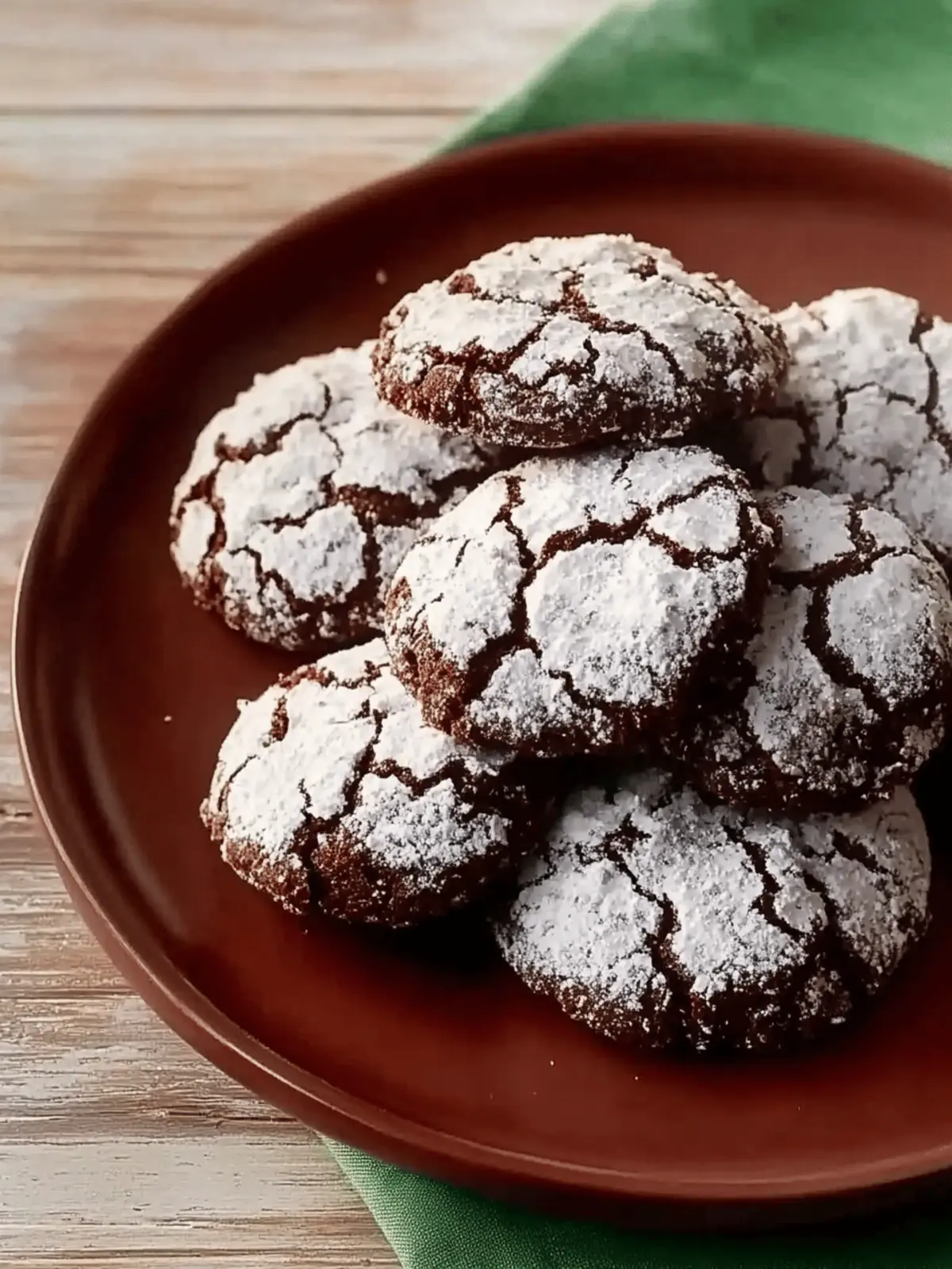 Triple Chocolate Crinkle Cookies: Pure Indulgence in Every Bite 3 Triple Chocolate Crinkle Cookies