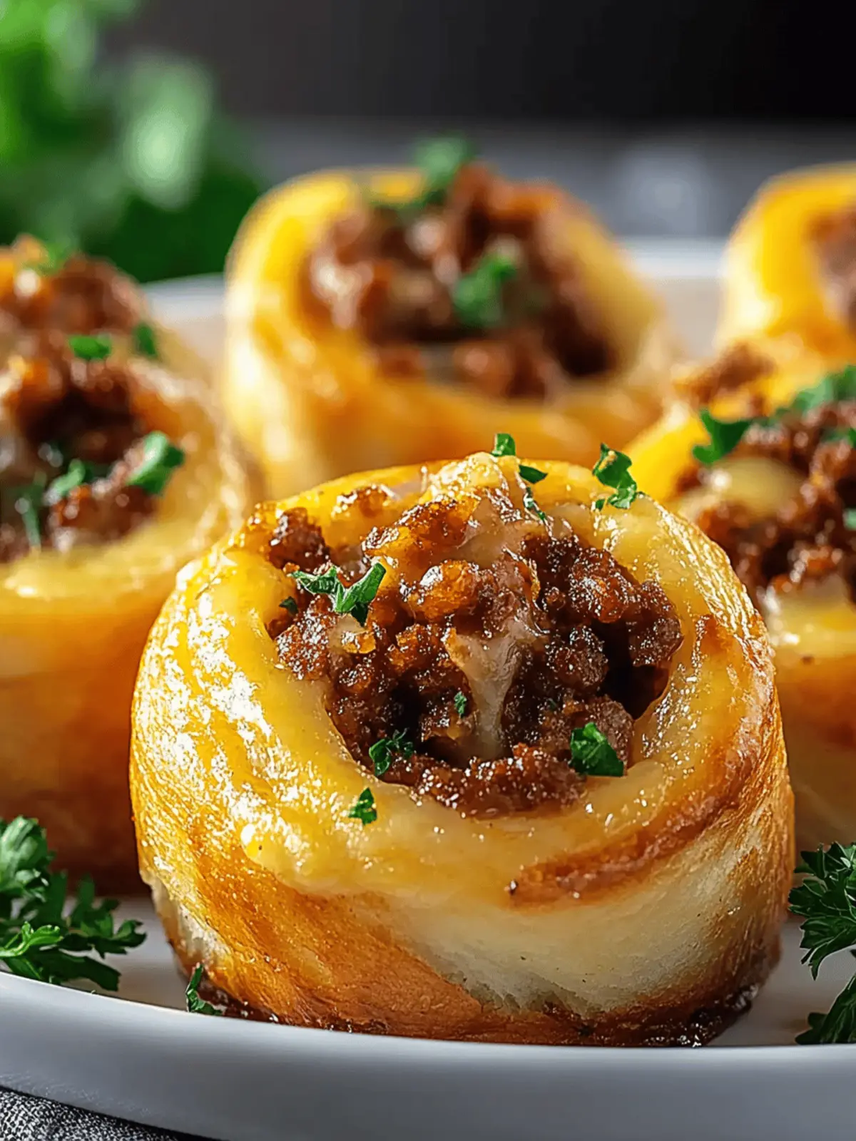 Irresistible Garlic Butter Cheeseburger Rollups for Family Fun 4 Garlic Butter Cheeseburger Rollups