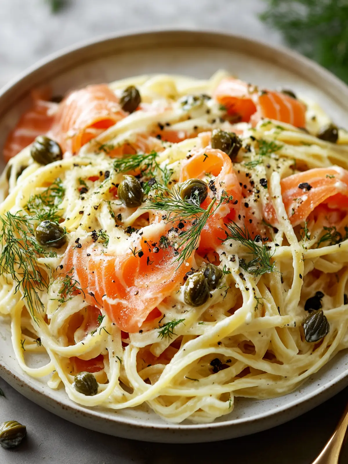 Creamy Smoked Salmon Pasta with Capers and Dill Delight 3 Smoked Salmon Pasta with Capers and Dill