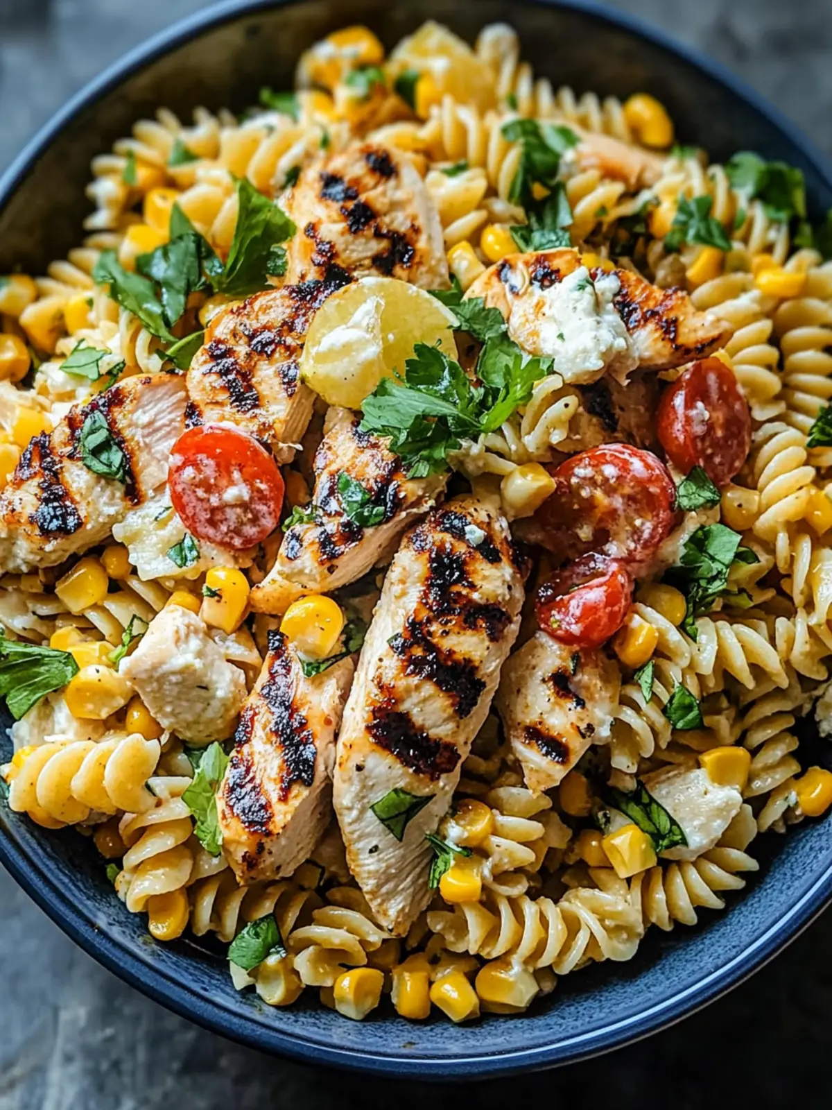 Grilled Chicken & Street Corn Pasta Salad for Summer Fun 3 Grilled Chicken & Street Corn Pasta Salad