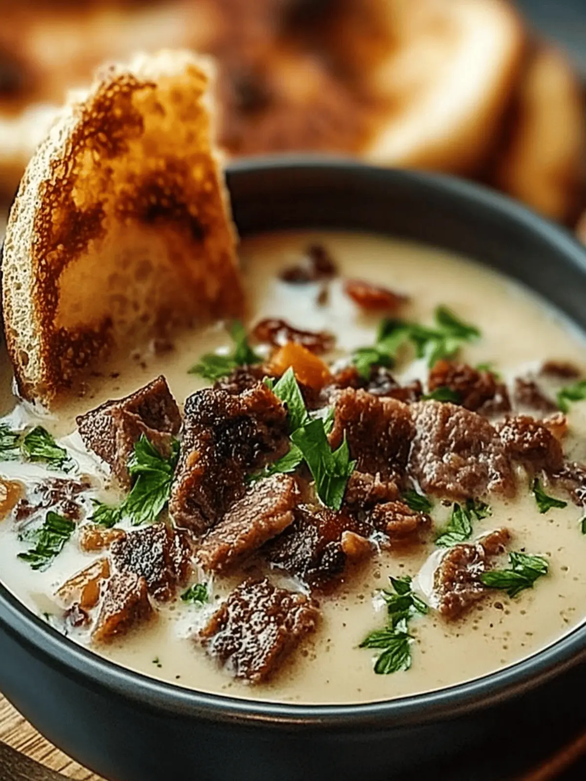 Ultimate Philly Cheesesteak Soup: Cozy Comfort in a Bowl 3 Philly Cheesesteak Soup