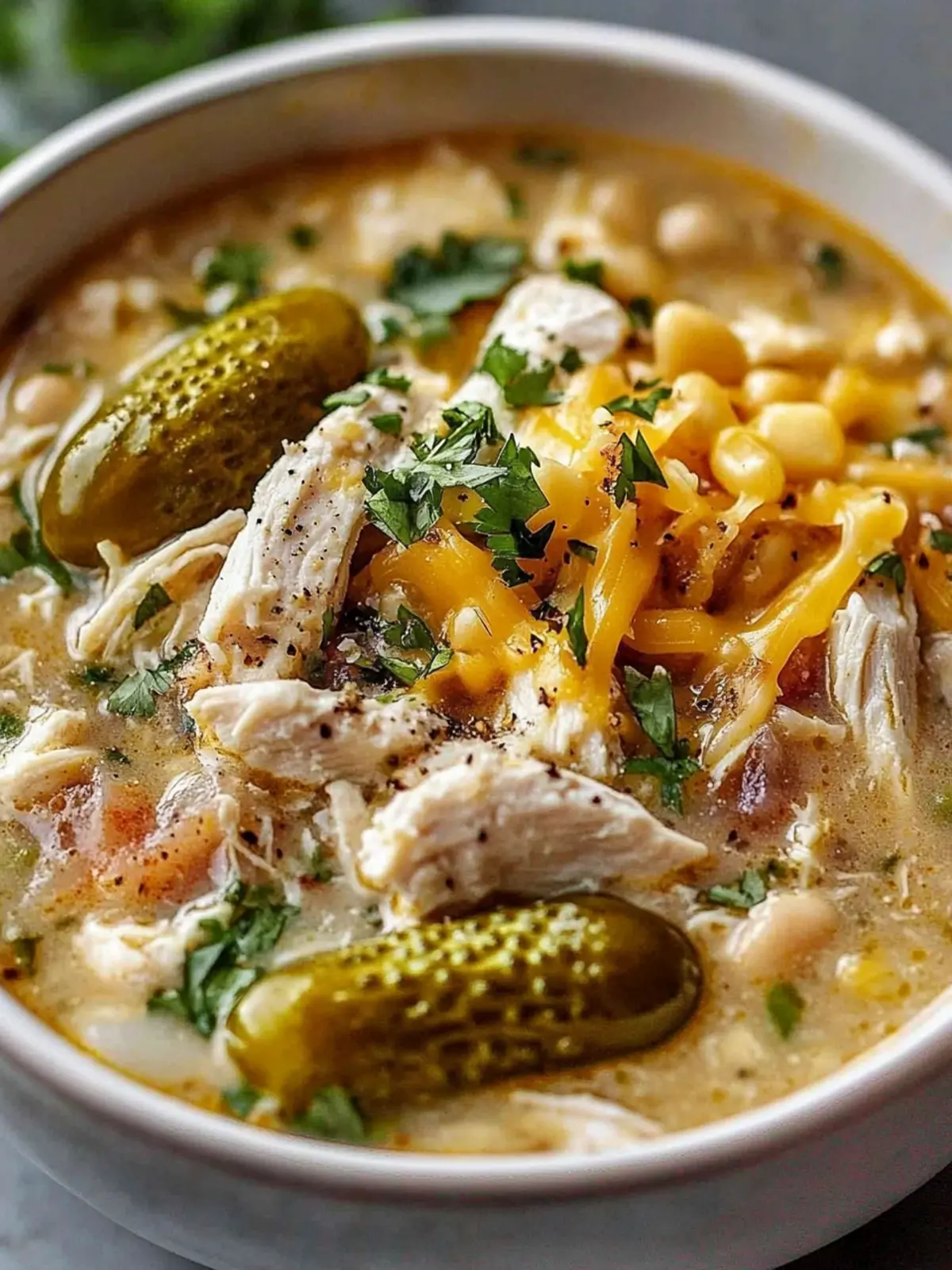 Creamy Pickle White Chicken Chili That Will Wow Your Tastebuds 2 Pickle White Chicken Chili