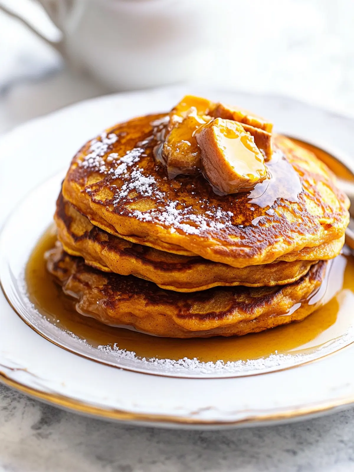 Irresistible Sweet Potato Buttermilk Pancakes with Pecan Syrup 2 Sweet Potato Buttermilk Pancakes