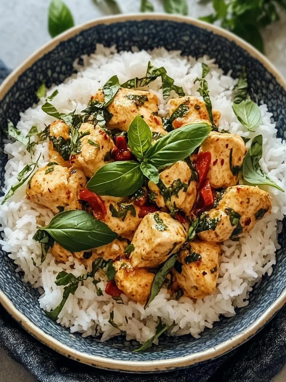 Spiced Coconut Basil Chicken & Rice for Weeknight Bliss 4 Spiced Coconut Basil Chicken & Rice