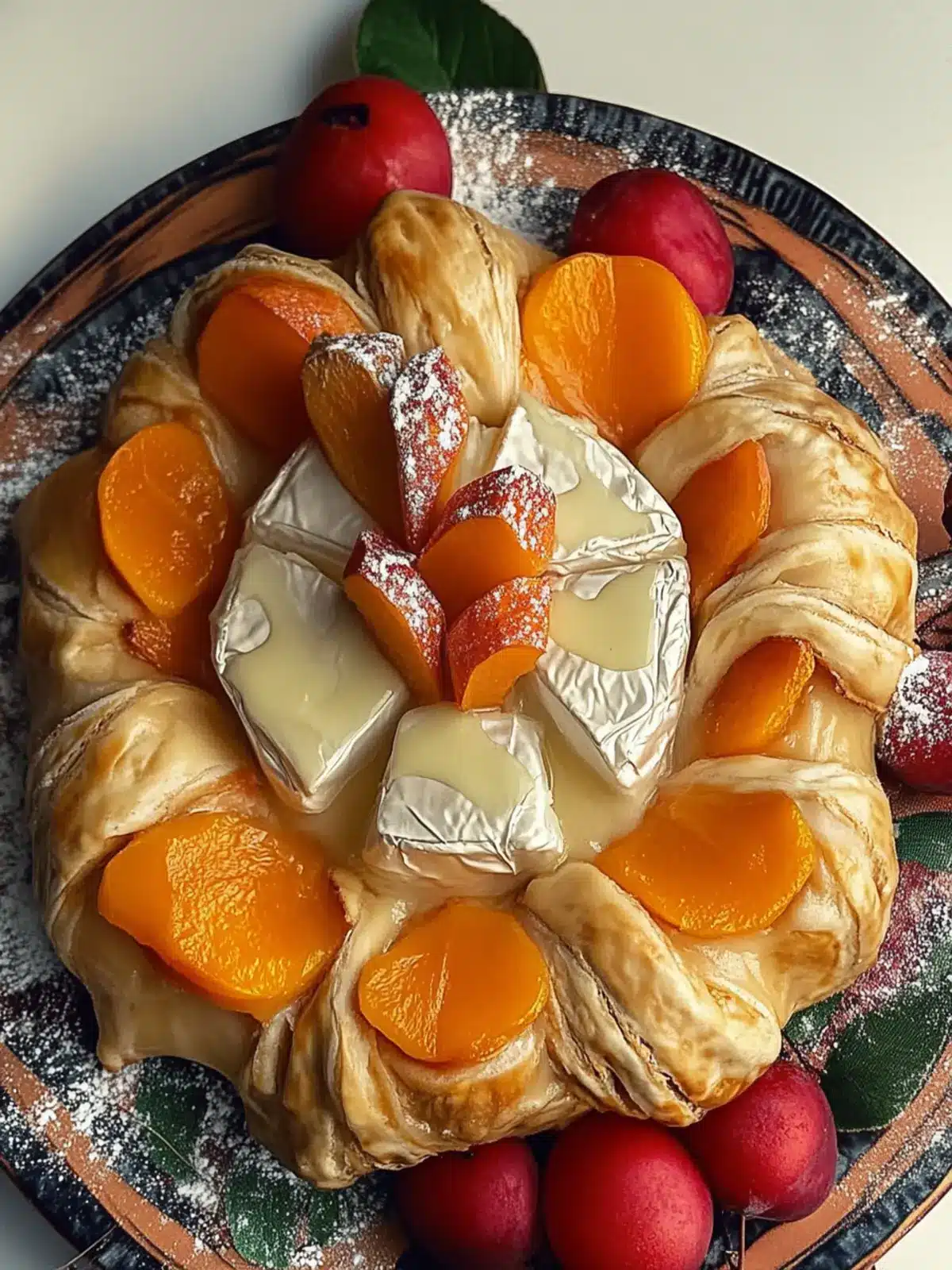 Persimmon Baked Brie Wreath: Your Stunning Holiday Appetizer 2 Persimmon Baked Brie Wreath