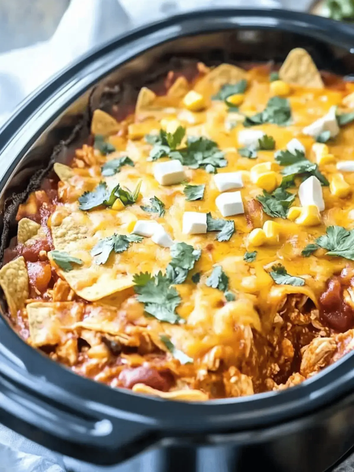 Mouthwatering Crockpot Chicken Enchilada Casserole Made Easy 4 Crockpot Chicken Enchilada Casserole