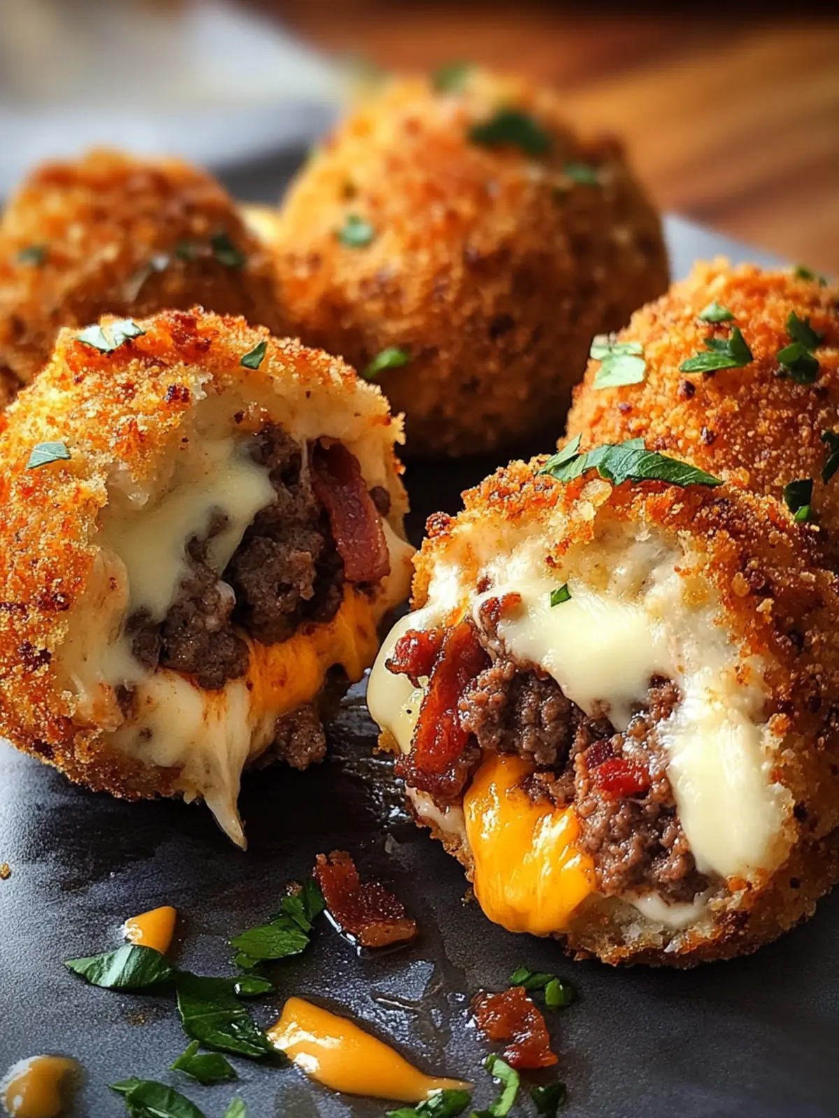 Cheesy Beef Bacon Ranch Cheeseburger Mozzarella Bombs Awaits 4 Cheesy Beef Bacon Ranch Cheeseburger Stuffed Mozzarella Bombs