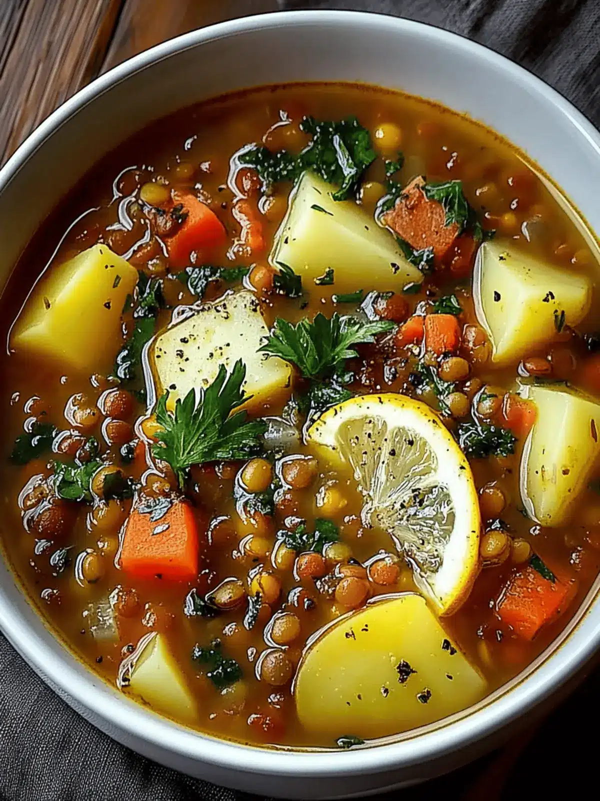 Hearty Lentil and Potato Soup for a Cozy Night In 2 Hearty Lentil and Potato Soup