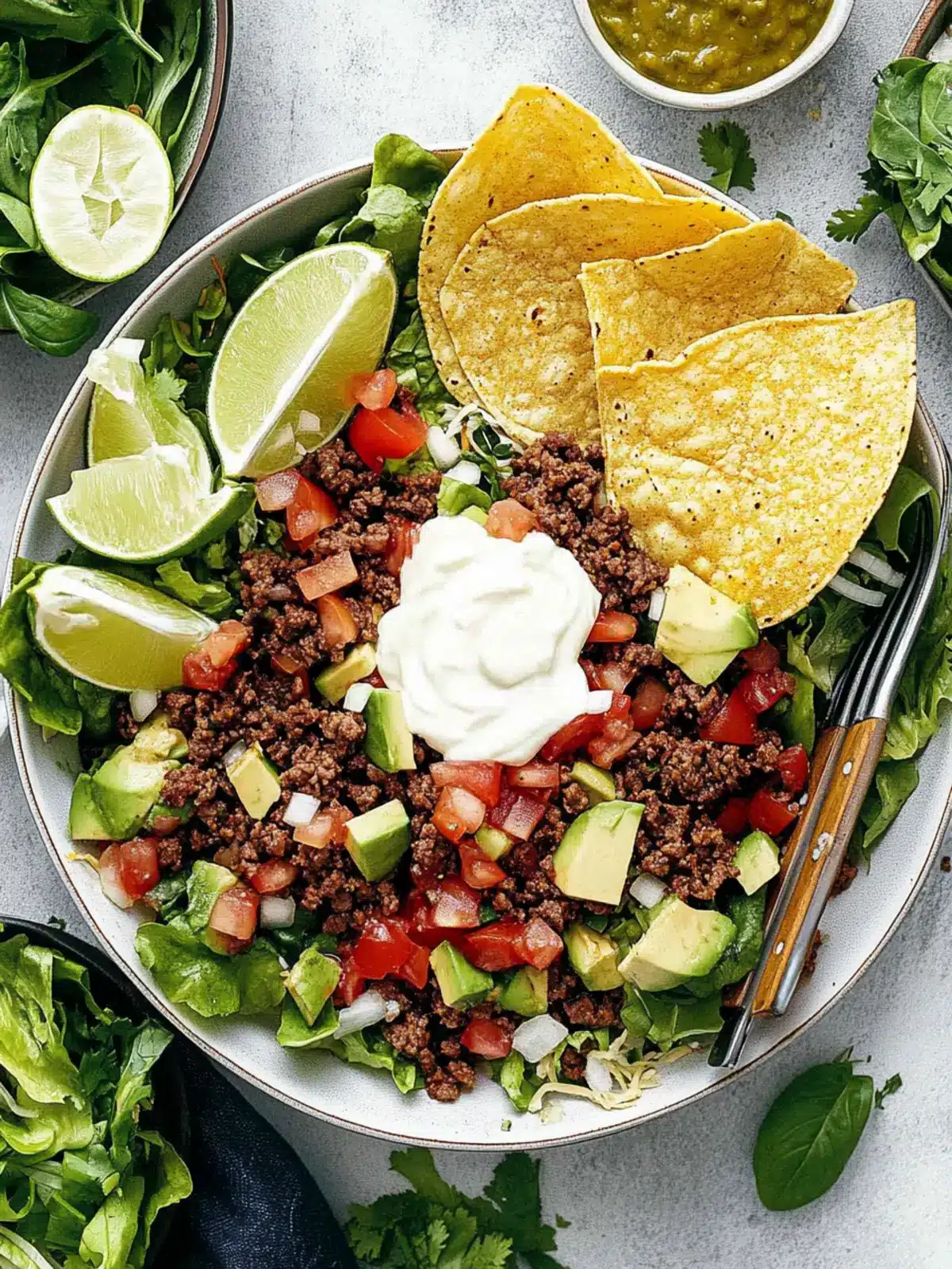 Vibrant Taco Salad Recipe for Healthy Summer Nights 2 Taco Salad