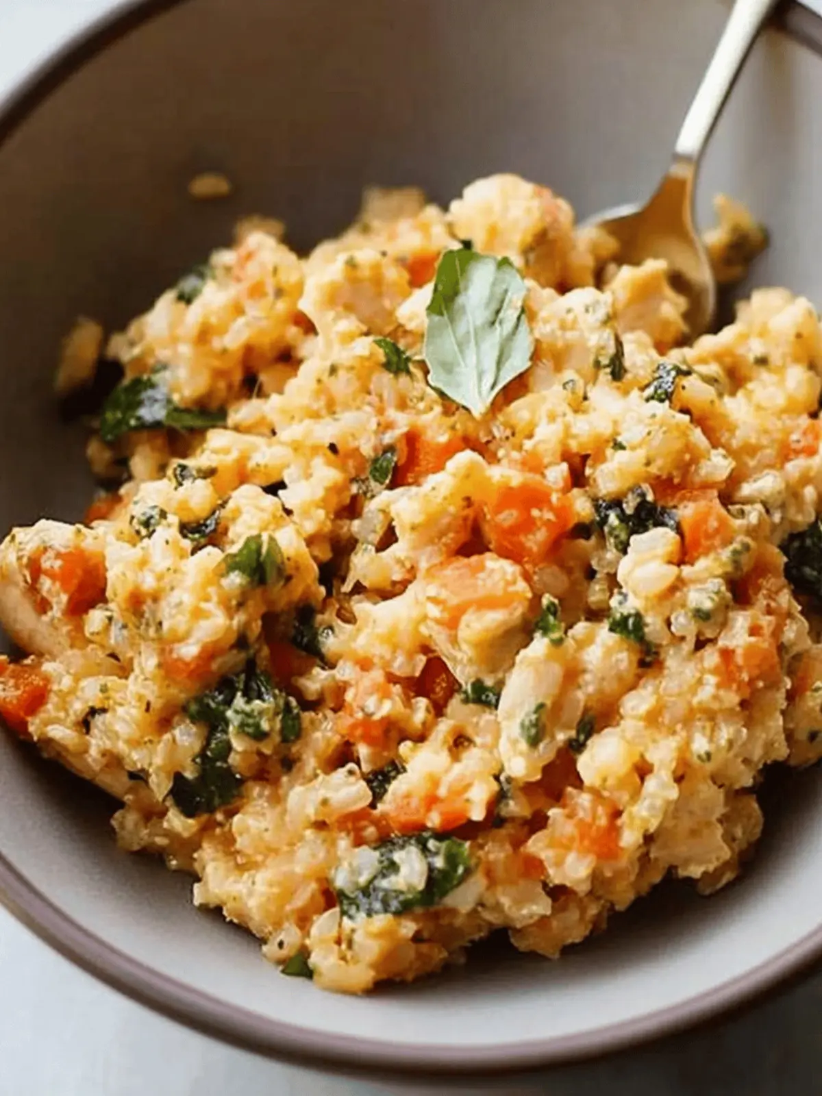 15-Minute Chicken Cauliflower Rice With Pesto for Busy Nights 3 15-Minute Chicken Cauliflower Rice With Pesto