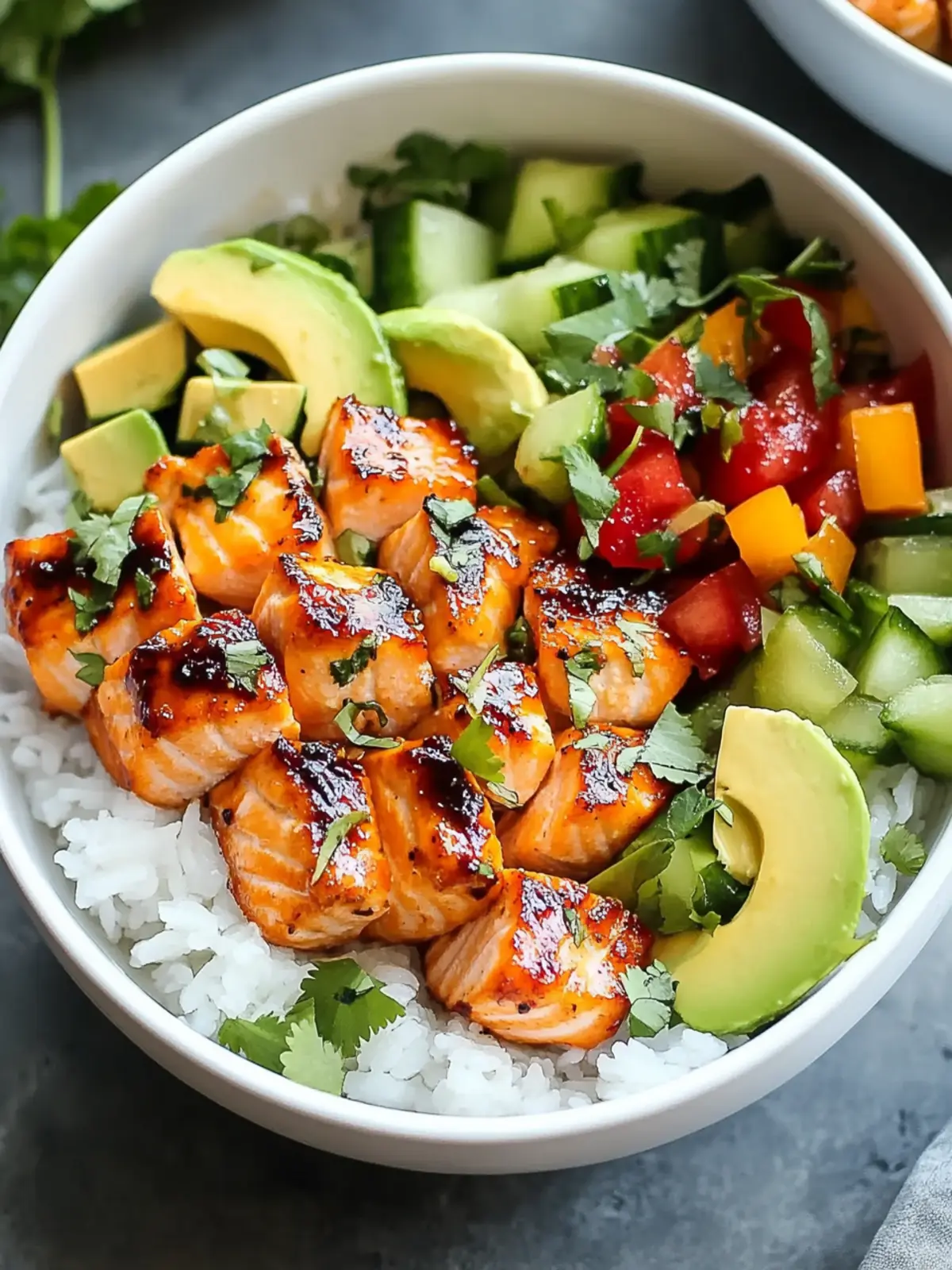 Sweet and Spicy Salmon Bowls for a Flavor-Packed Dinner 2 Sweet and Spicy Salmon Bowls