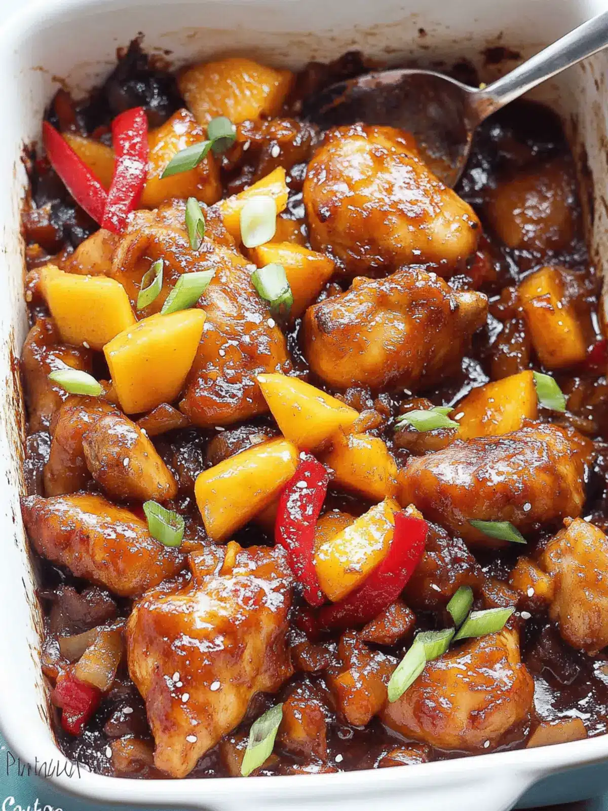 Baked Asian Chicken with Mango: A Flavorful Weeknight Winner 2 Baked Asian chicken with mango