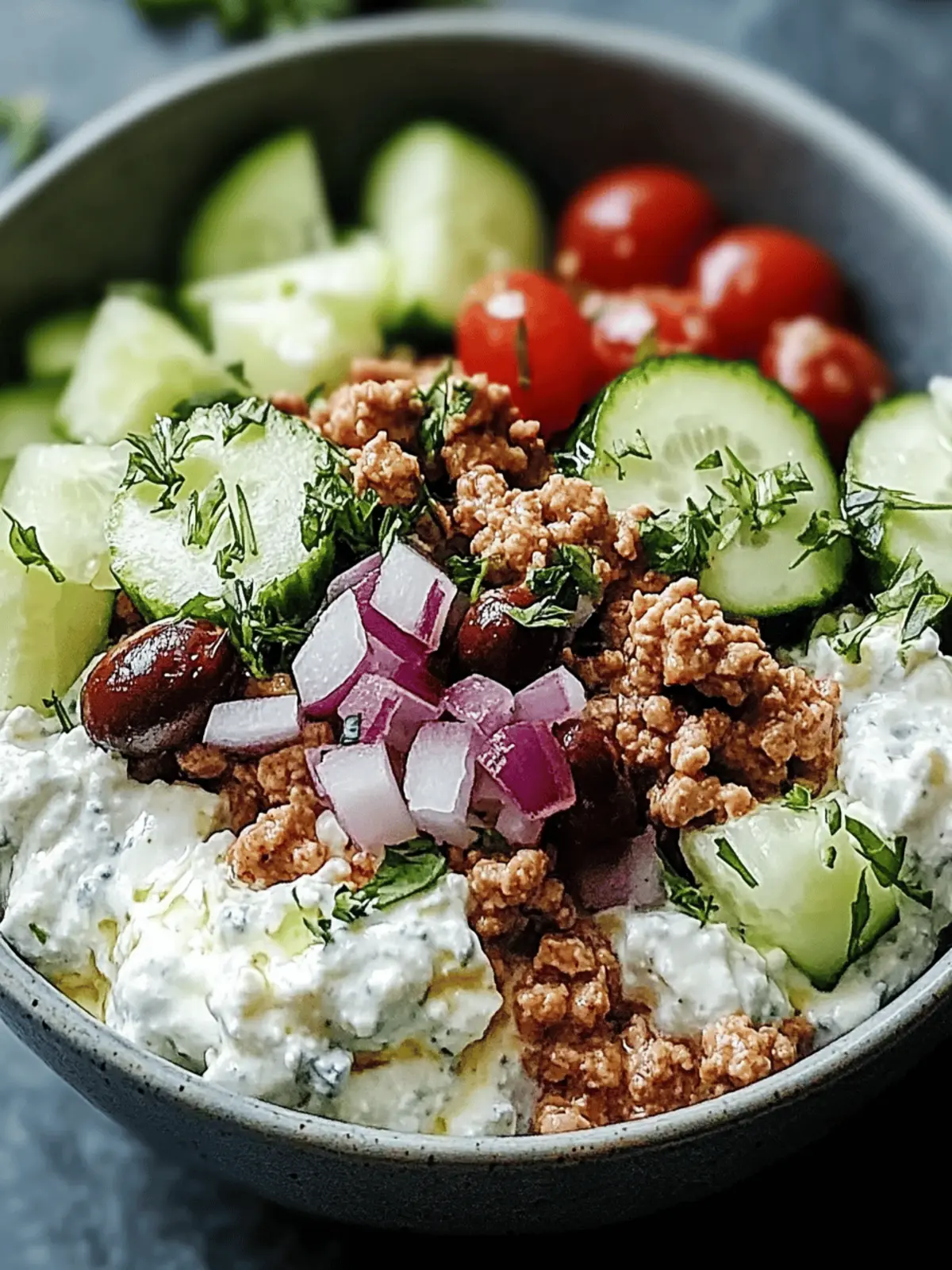 Healthy Greek Ground Chicken Bowls for Fresh Weeknight Feasts 2 Healthy Greek Ground Chicken Bowls