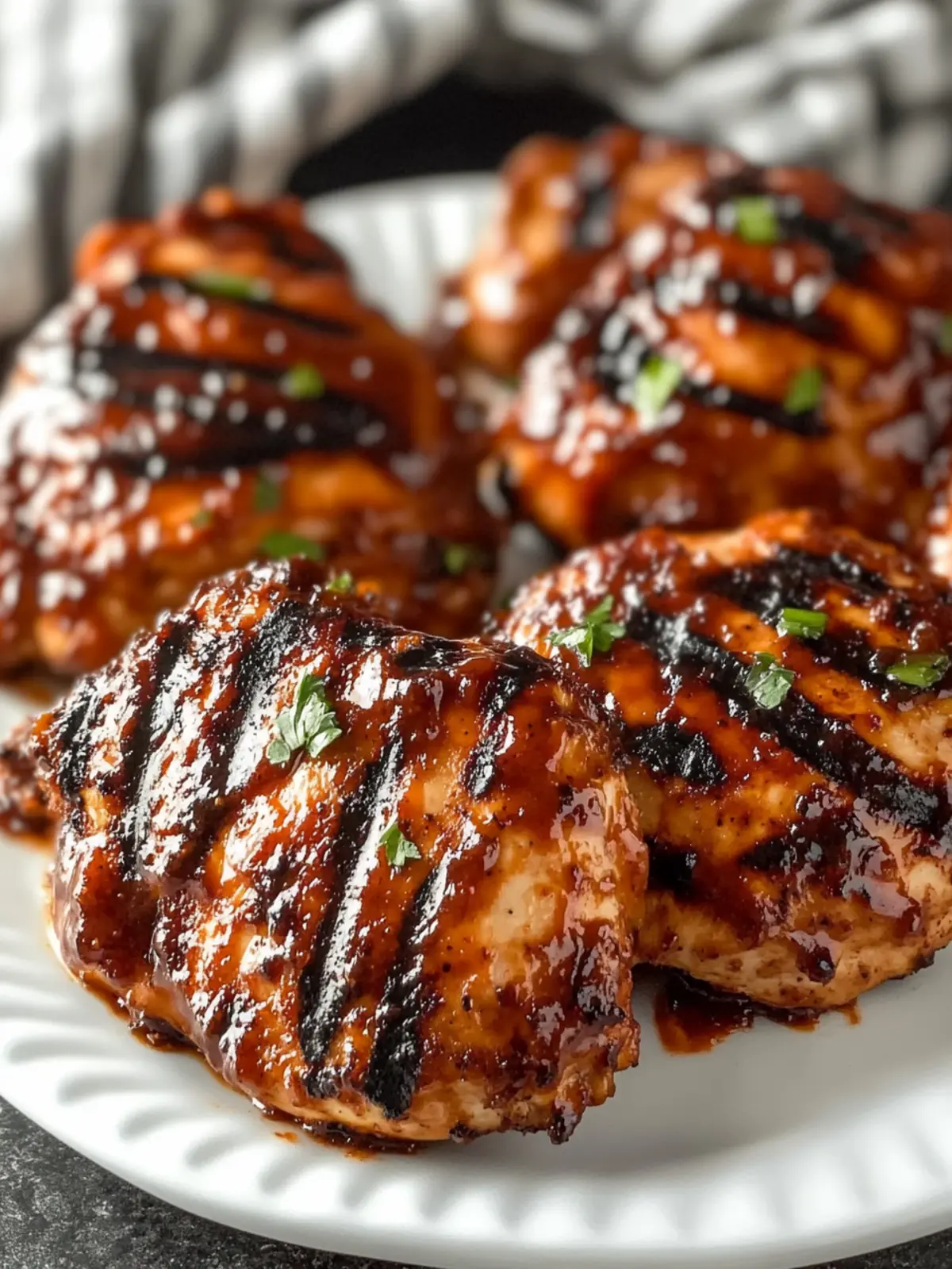 Perfectly Grilled BBQ Boneless Chicken Thighs for Summer Bliss 4 Grilled BBQ Boneless Chicken Thighs