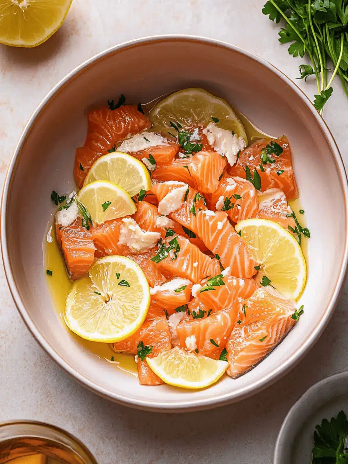 Savory Salmon Crudo with Zesty Asian Dressing Delight 3 Salmon Crudo