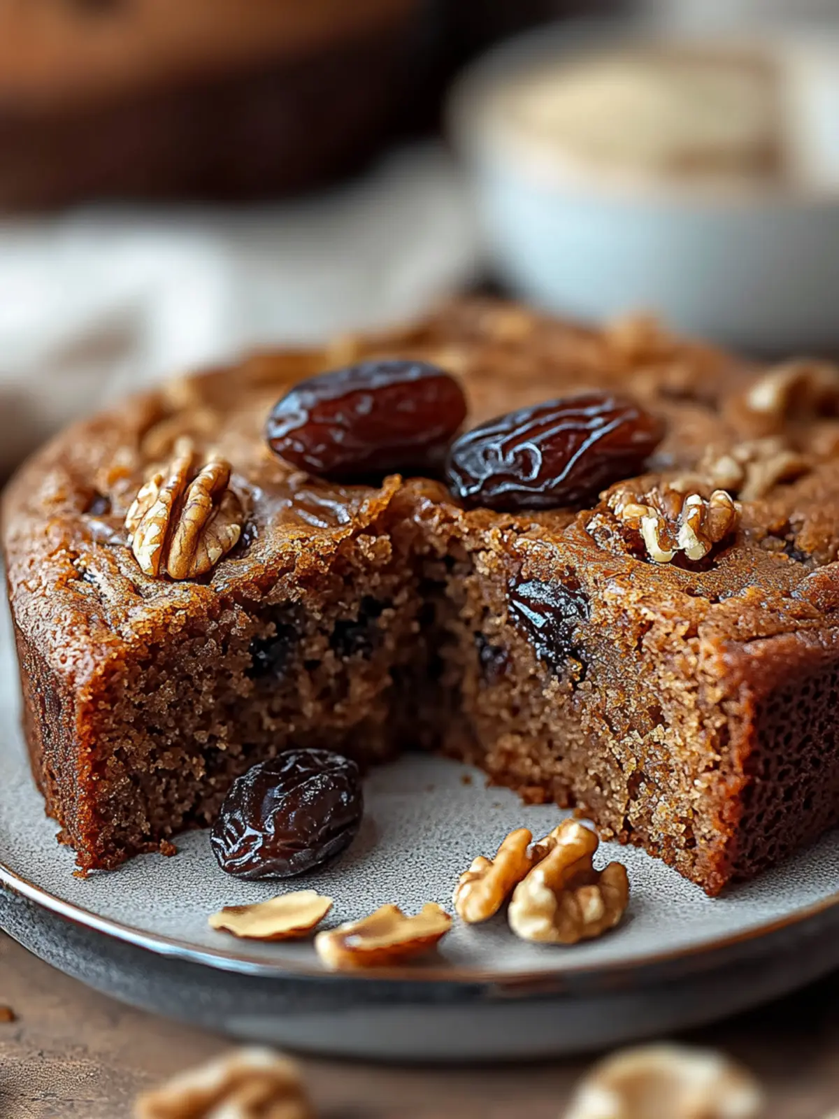Nutty Date and Walnut Cake with Spices: Pure Comfort Baking 4 Nutty Date and Walnut Cake with a Hint of Warm Spices