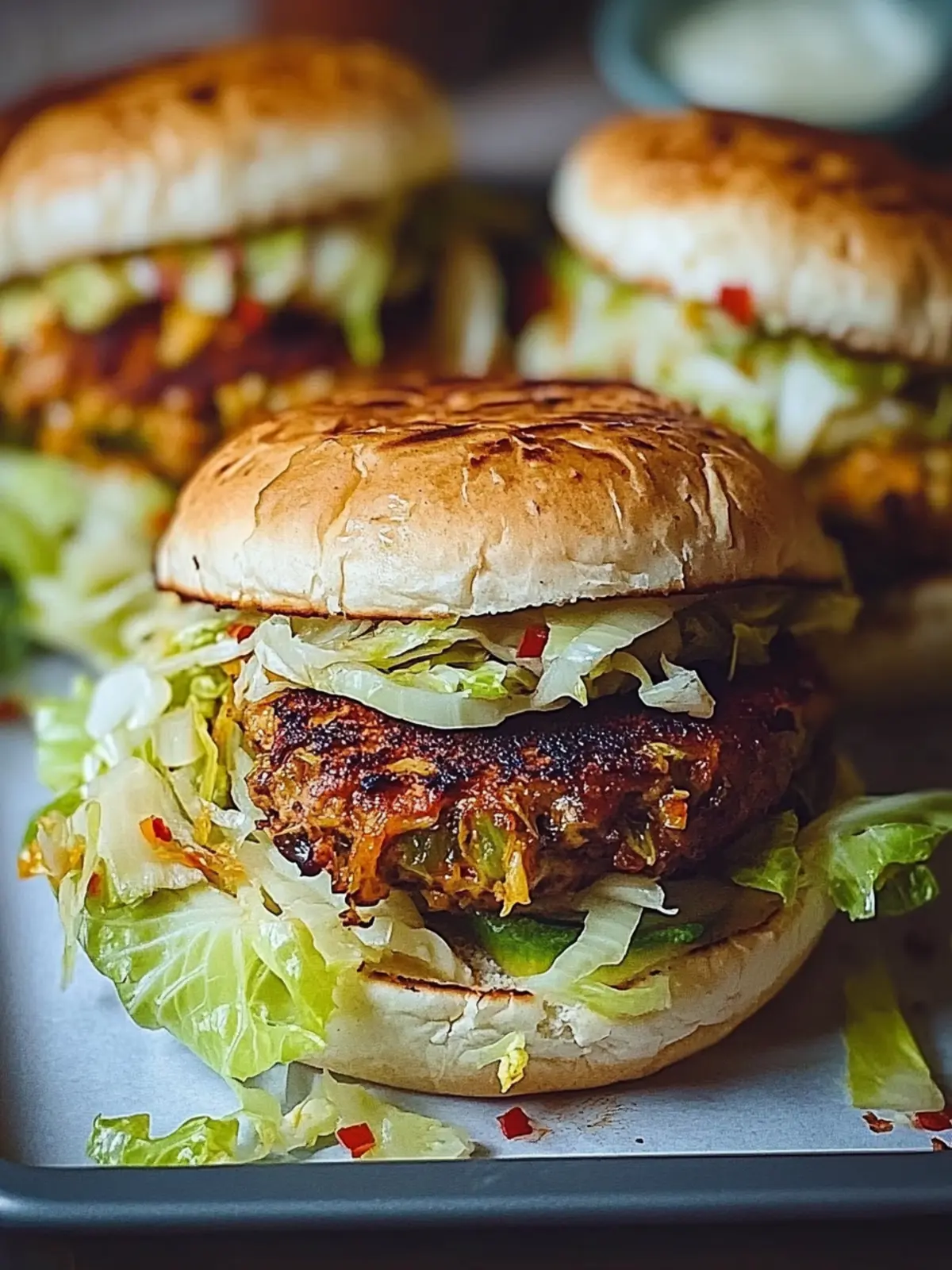 Oven-Baked Cabbage Burgers: A Healthy Twist on Comfort Food 3 Oven-Baked Cabbage Burgers