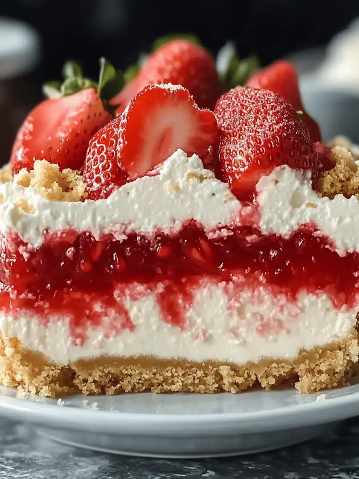 Decadent Strawberry Shortcake Cheesecake for Celebrations 2 Strawberry Shortcake Cheesecake