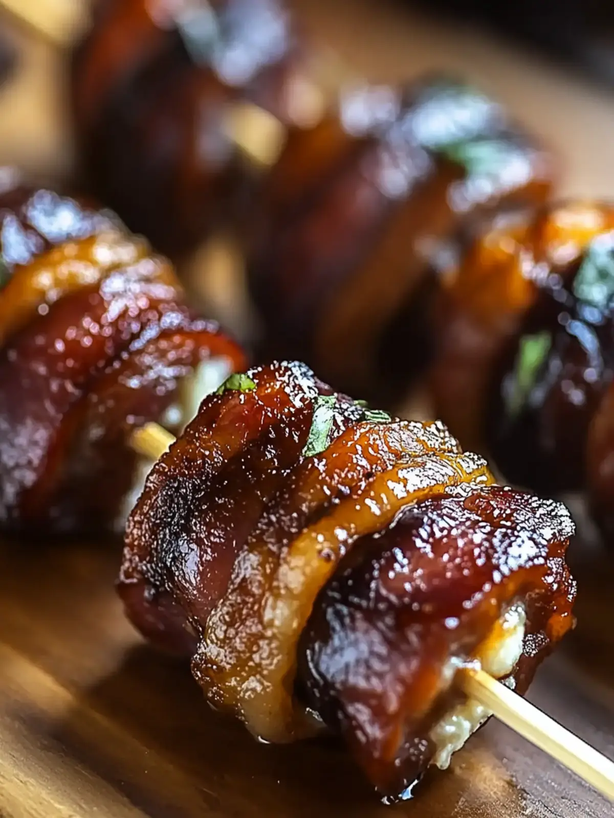 Bacon Wrapped Dates with Goat Cheese & Honey for Perfect Parties 4 Bacon Wrapped Dates with Goat Cheese & Honey