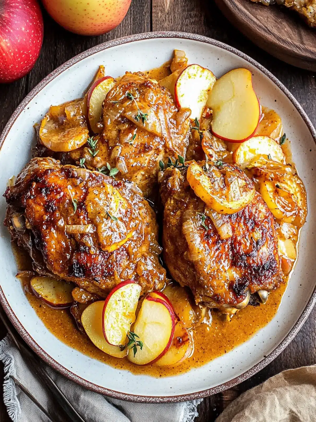 Curry Spiced Roasted Chicken with Apple Miso Sauce Delight 3 Curry Spiced Roasted Chicken with Apple Miso Sauce