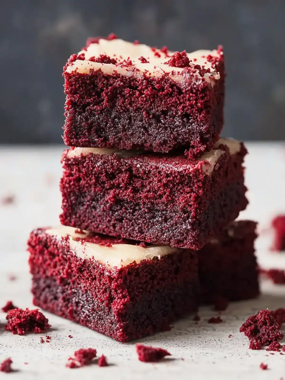 Decadent Red Velvet Brownies with Cream Cheese Frosting 4 Red Velvet Brownies