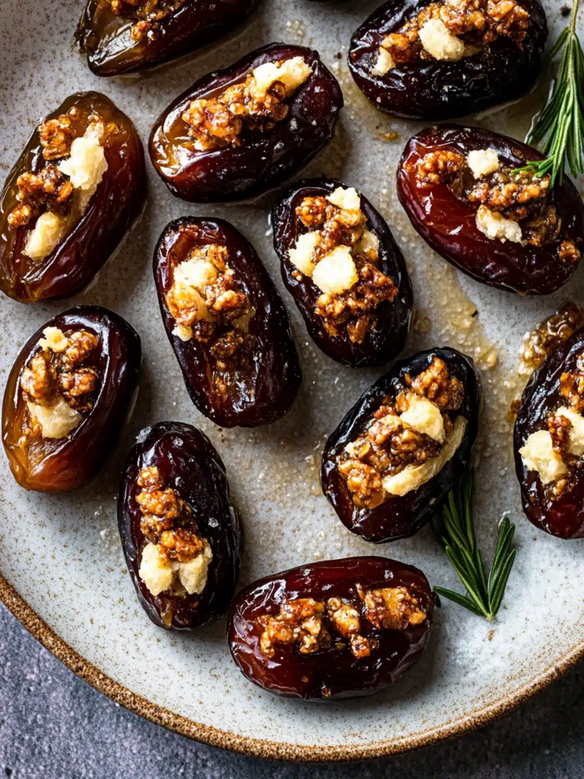 Gourmet Roasted Stuffed Dates with Goat Cheese Delight 3 Roasted Stuffed Dates