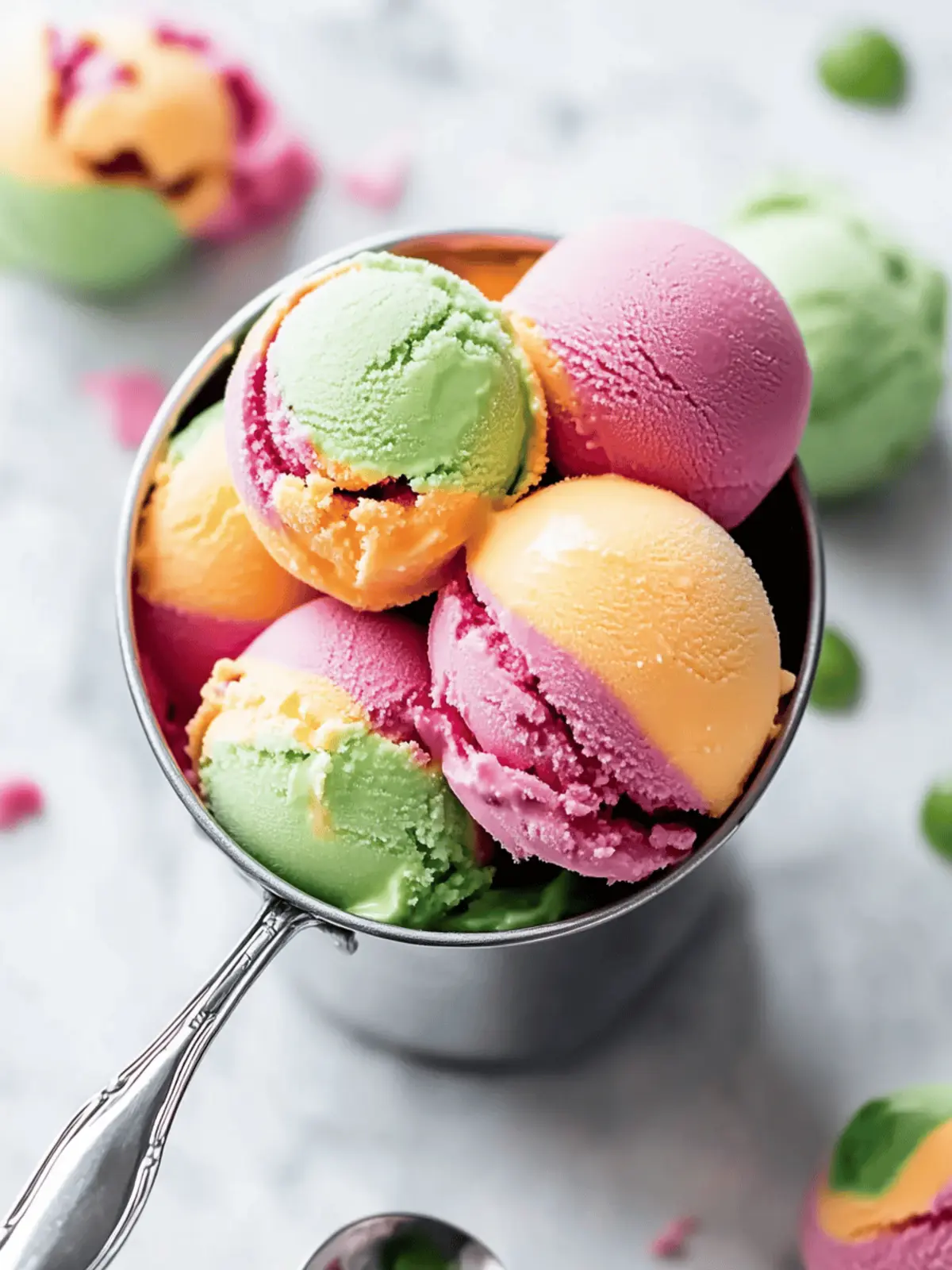 Homemade Rainbow Sherbet: Create Your Own Colorful Summer Delight 3 Homemade Rainbow Sherbet: A Colorful Summer Delight