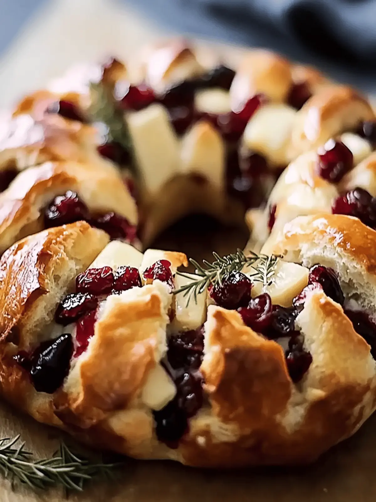 Brie Cranberry Pull-Apart Bread: The Ultimate Party Starter 4 Brie Cranberry Pull-Apart Bread