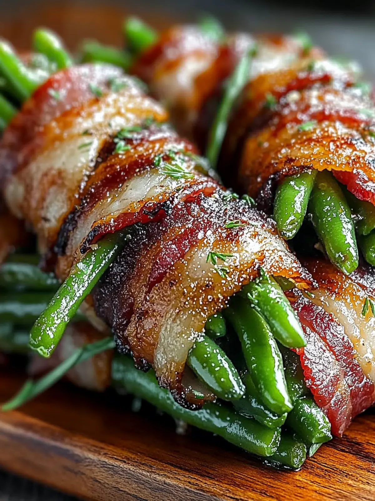 Bacon-Wrapped Green Bean Bundles for Ultimate Snack Joy 2 Bacon-Wrapped Green Bean Bundles