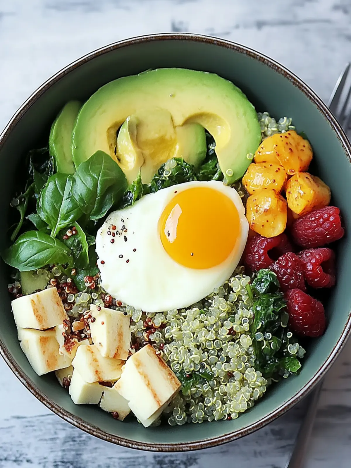 Vibrant Green Quinoa Breakfast Bowl for Energizing Mornings 2 Vibrant Green Quinoa Breakfast Bowl