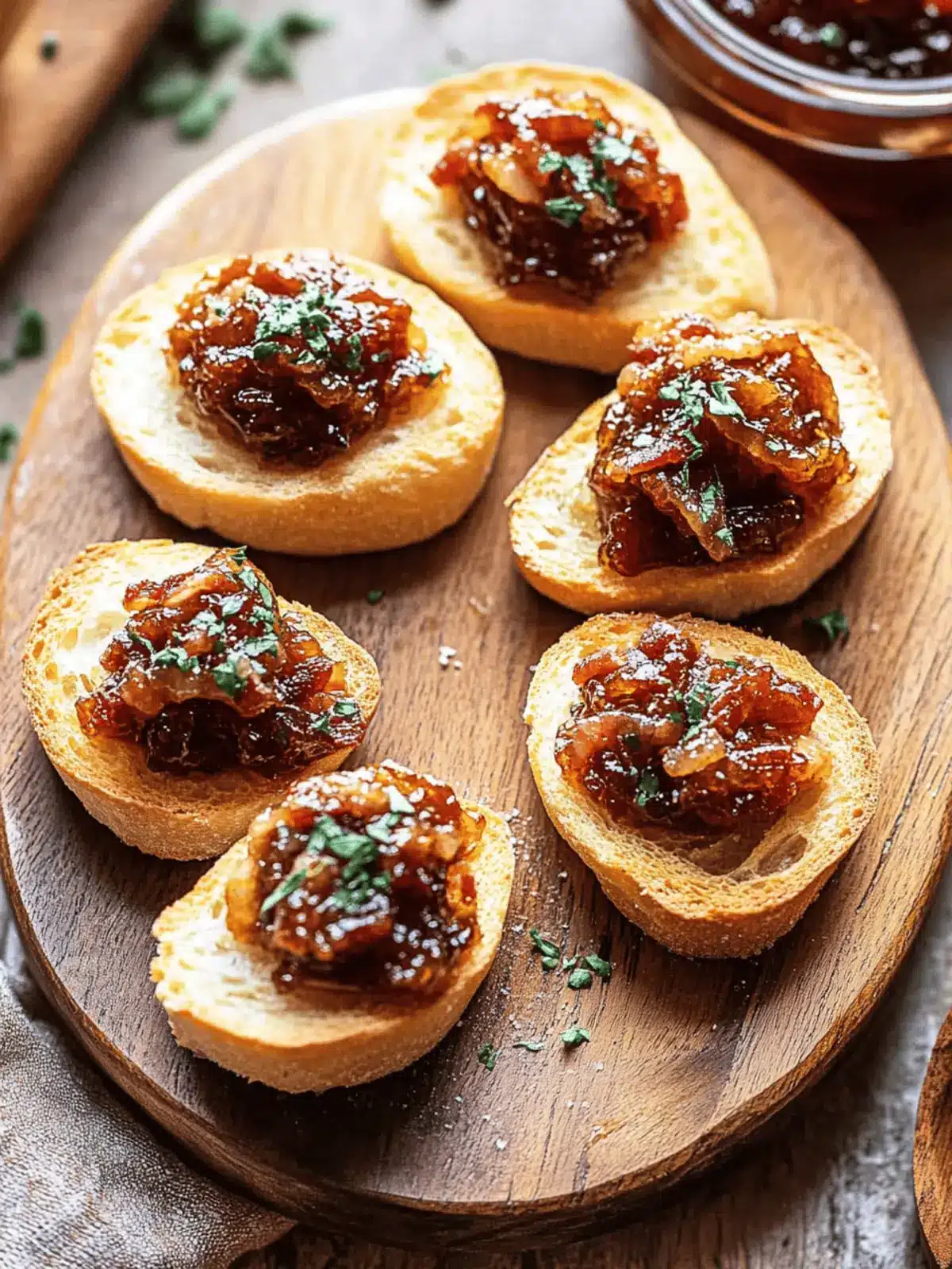 Bourbon Bacon Jam Crostini: A Savory Sweet Delight to Share 3 Bourbon Bacon Jam Crostini