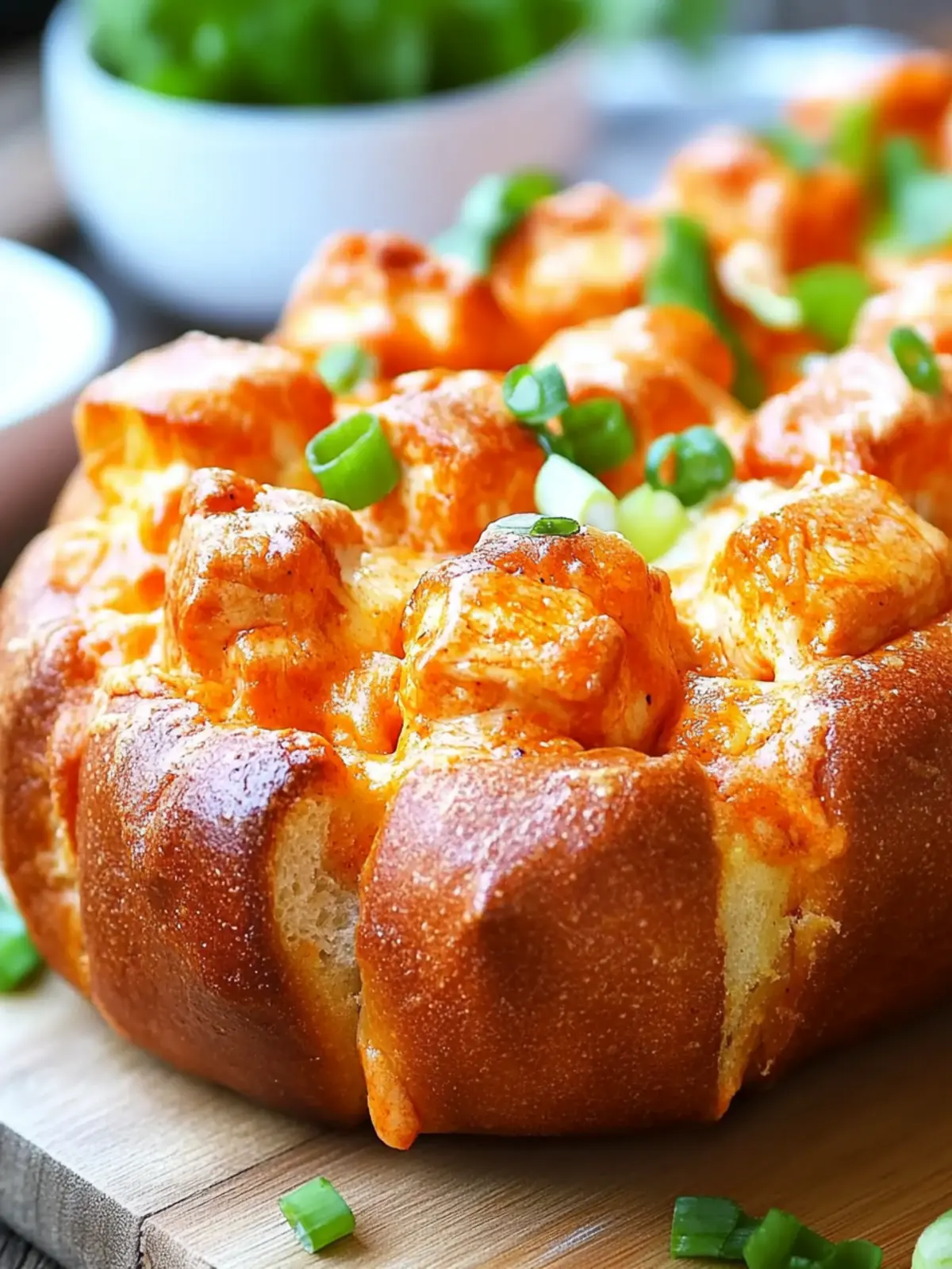 Buffalo Chicken Pull-Apart Bread for Epic Game Day Snacks 4 Buffalo chicken Pull-Apart Bread